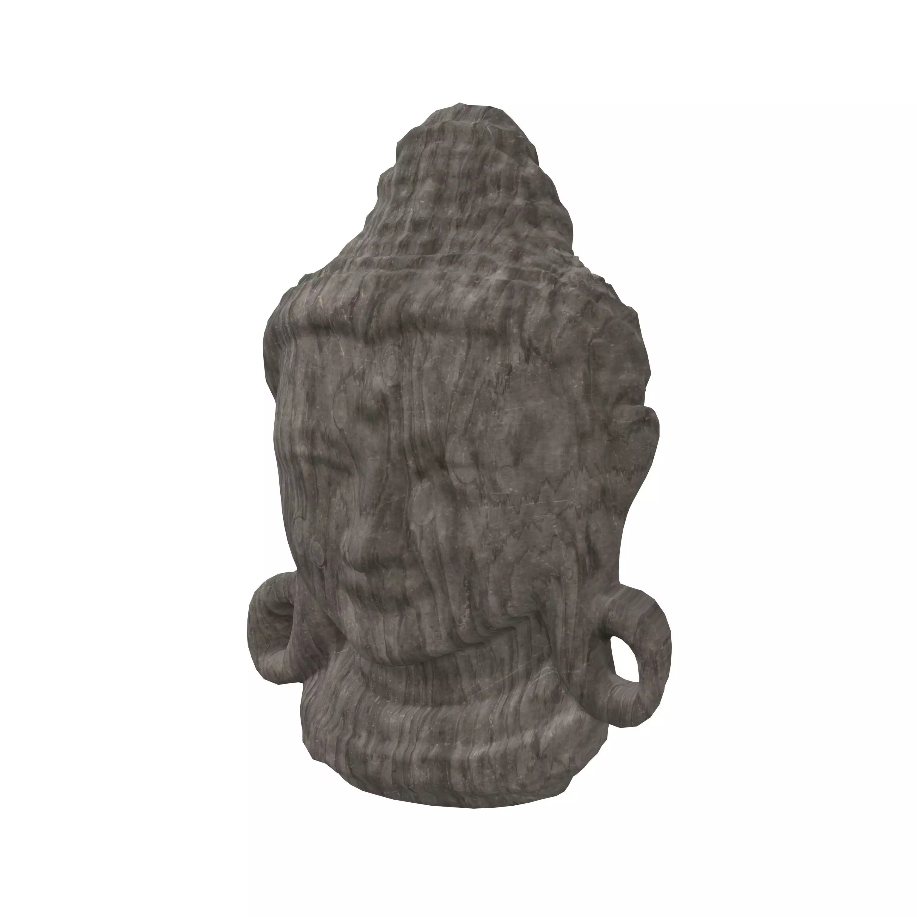Bodhisattva Headn v1 002 Low-poly 3D model_0