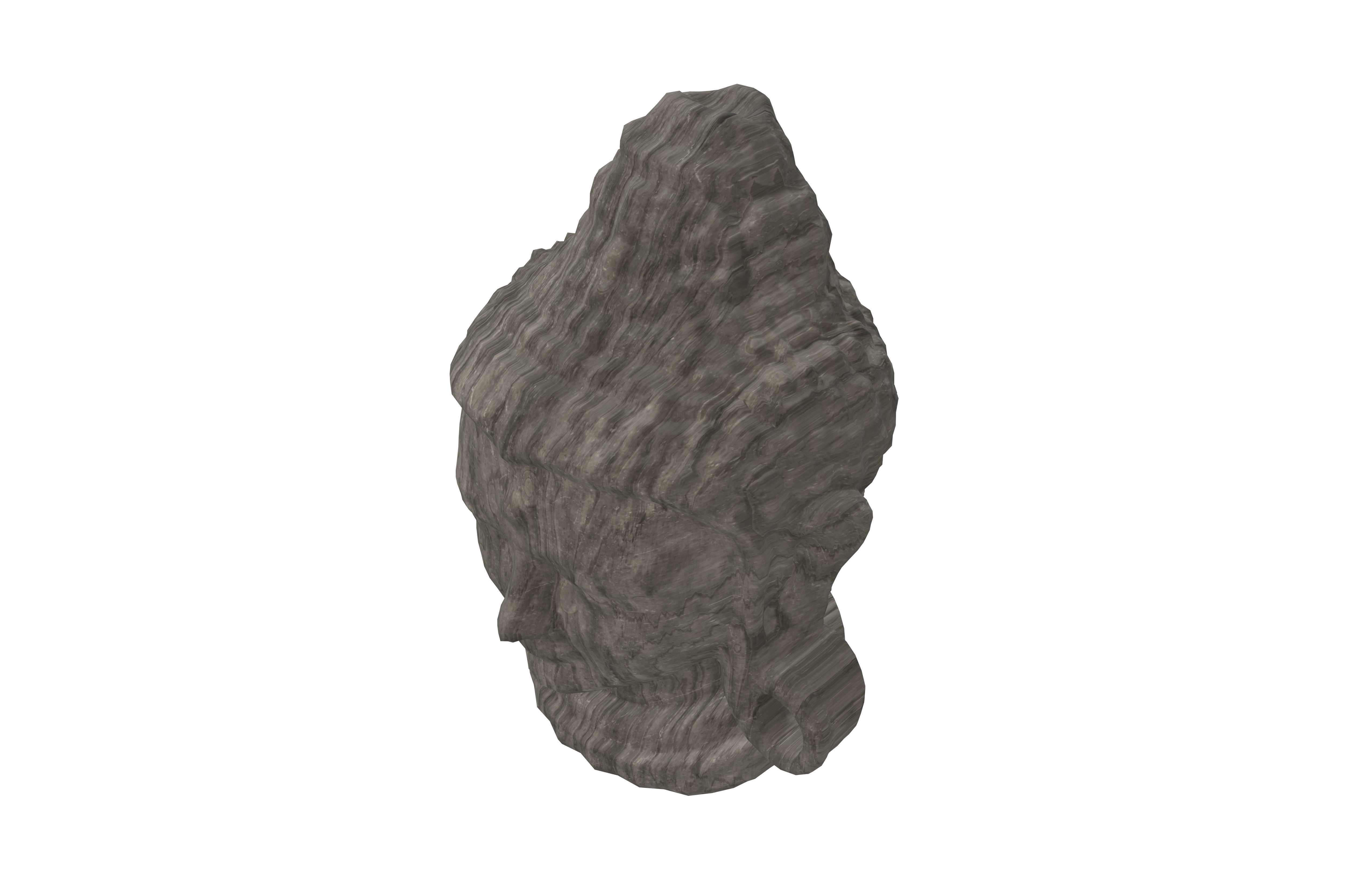 Bodhisattva Headn v1 002 Low-poly 3D model_2