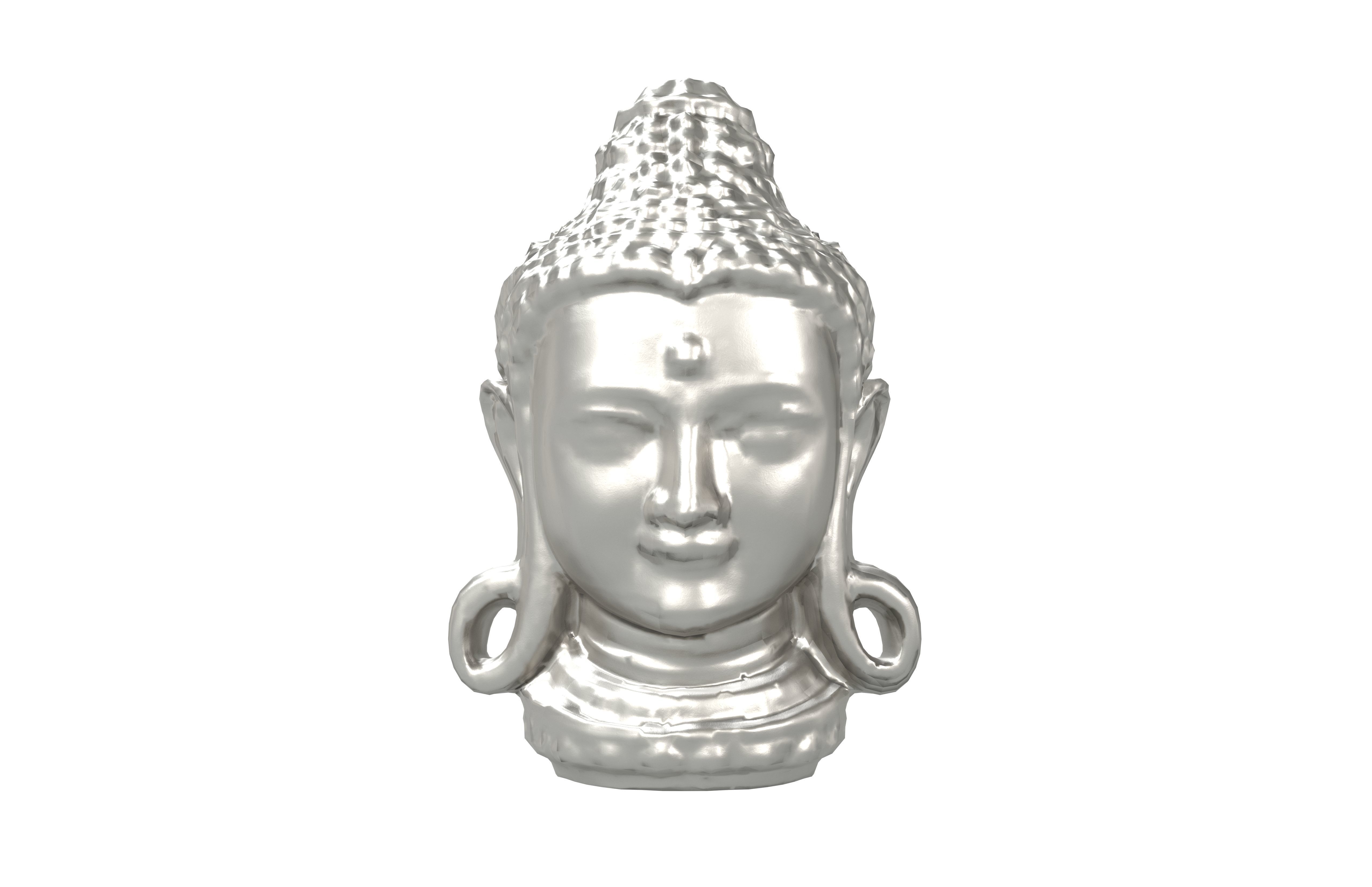 Bodhisattva Headn v1 005 Low-poly 3D model_1