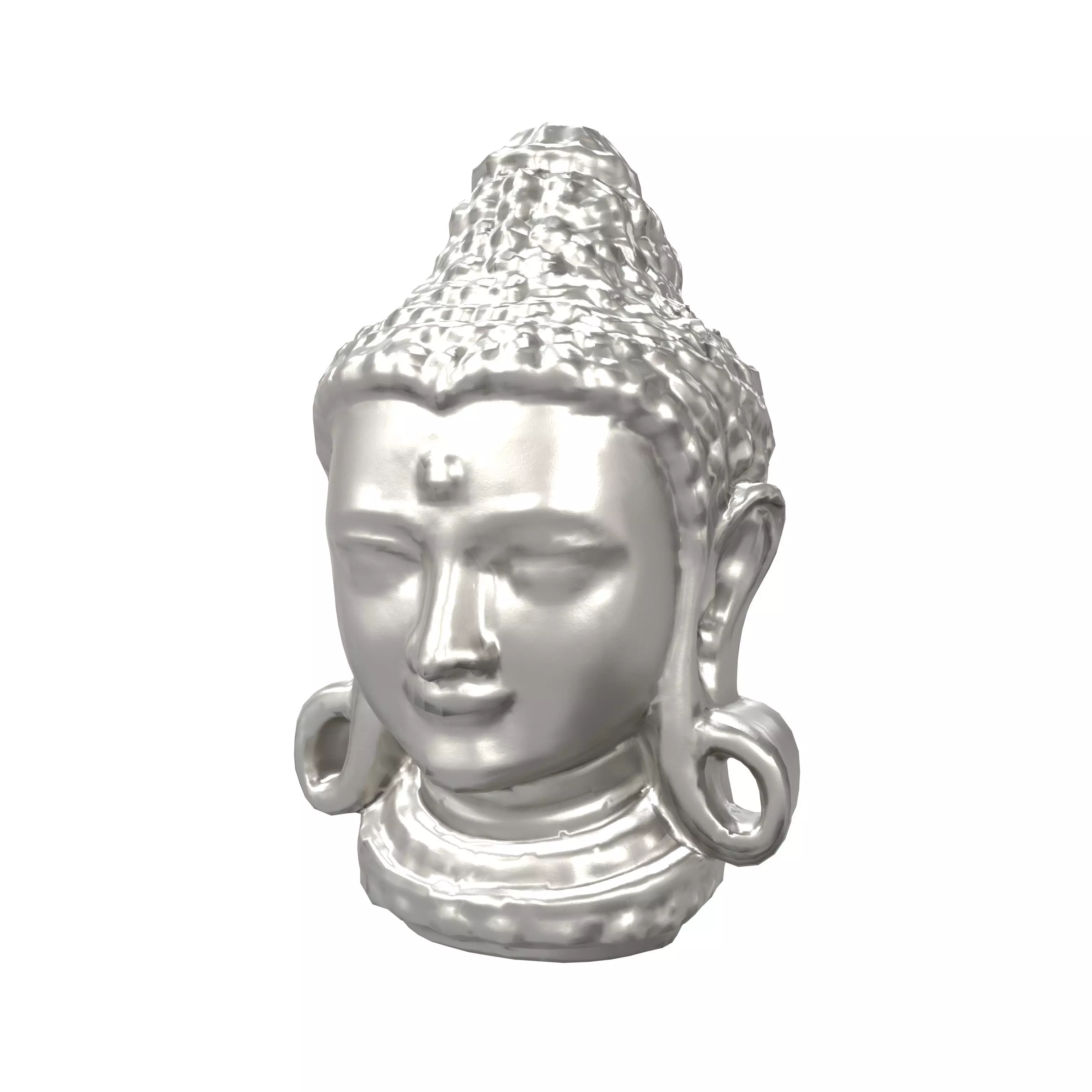 Bodhisattva Headn v1 005 Low-poly 3D model_0