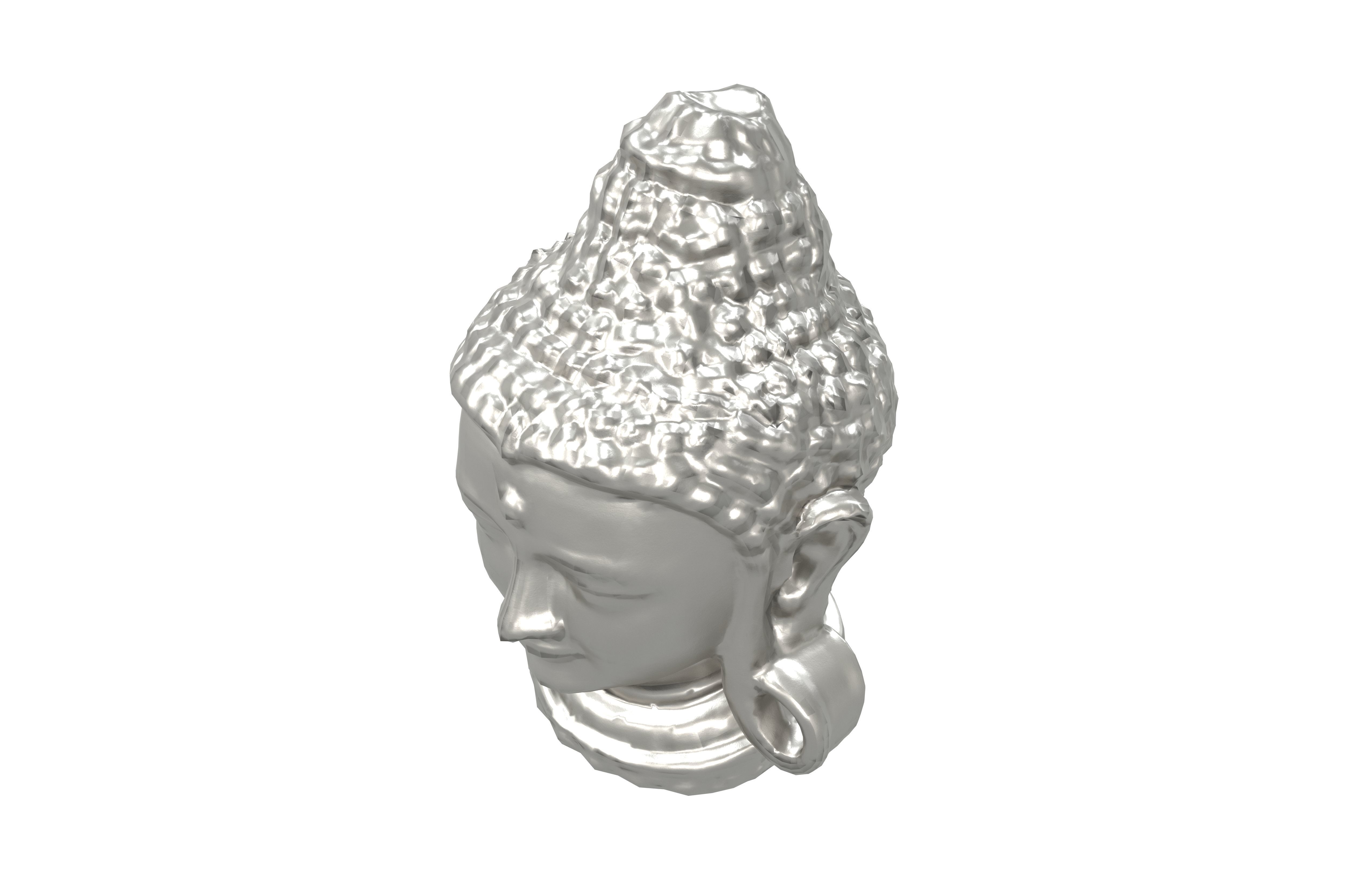 Bodhisattva Headn v1 005 Low-poly 3D model_2