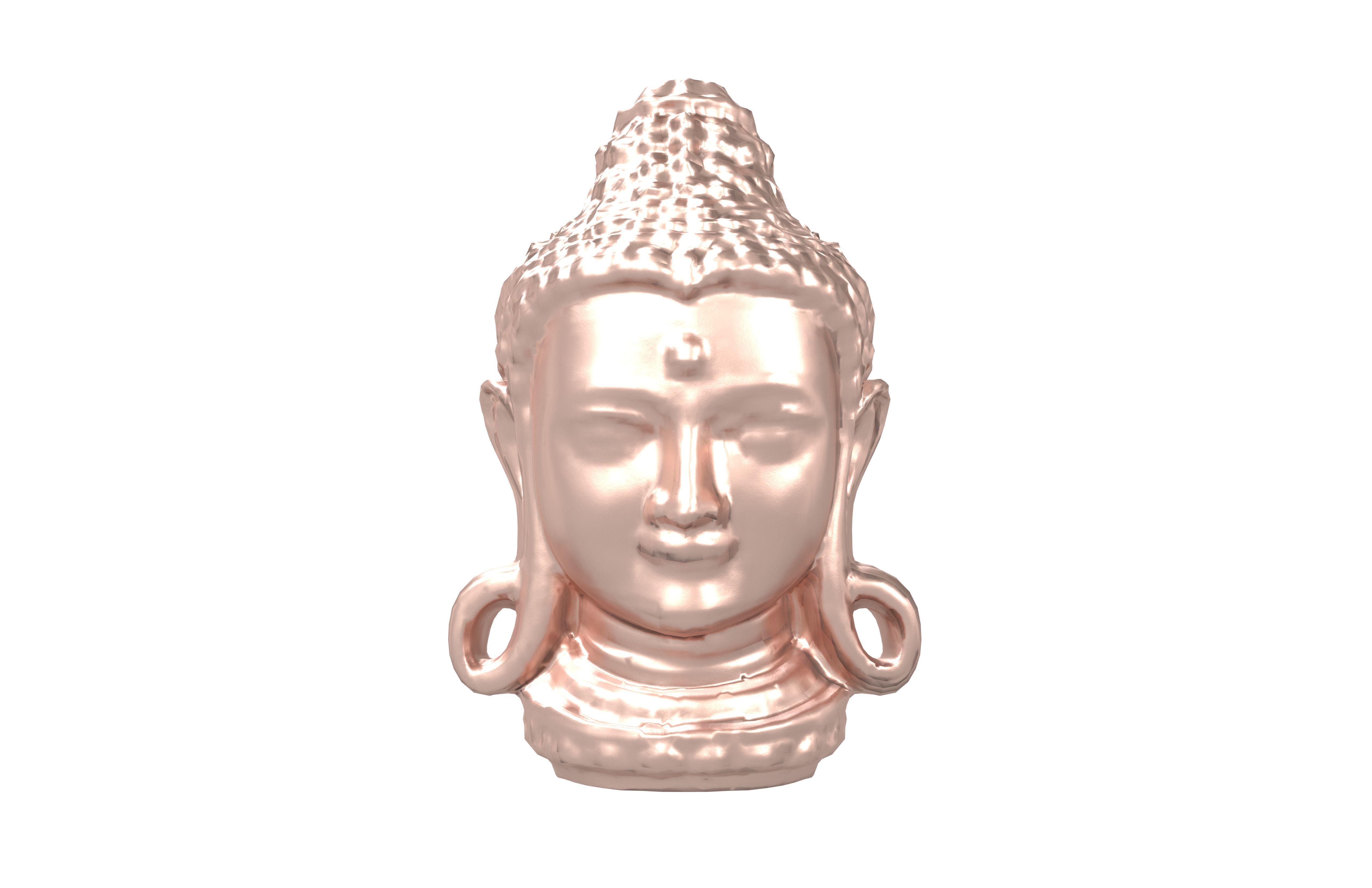 Bodhisattva Headn v1 006 Low-poly 3D model_1