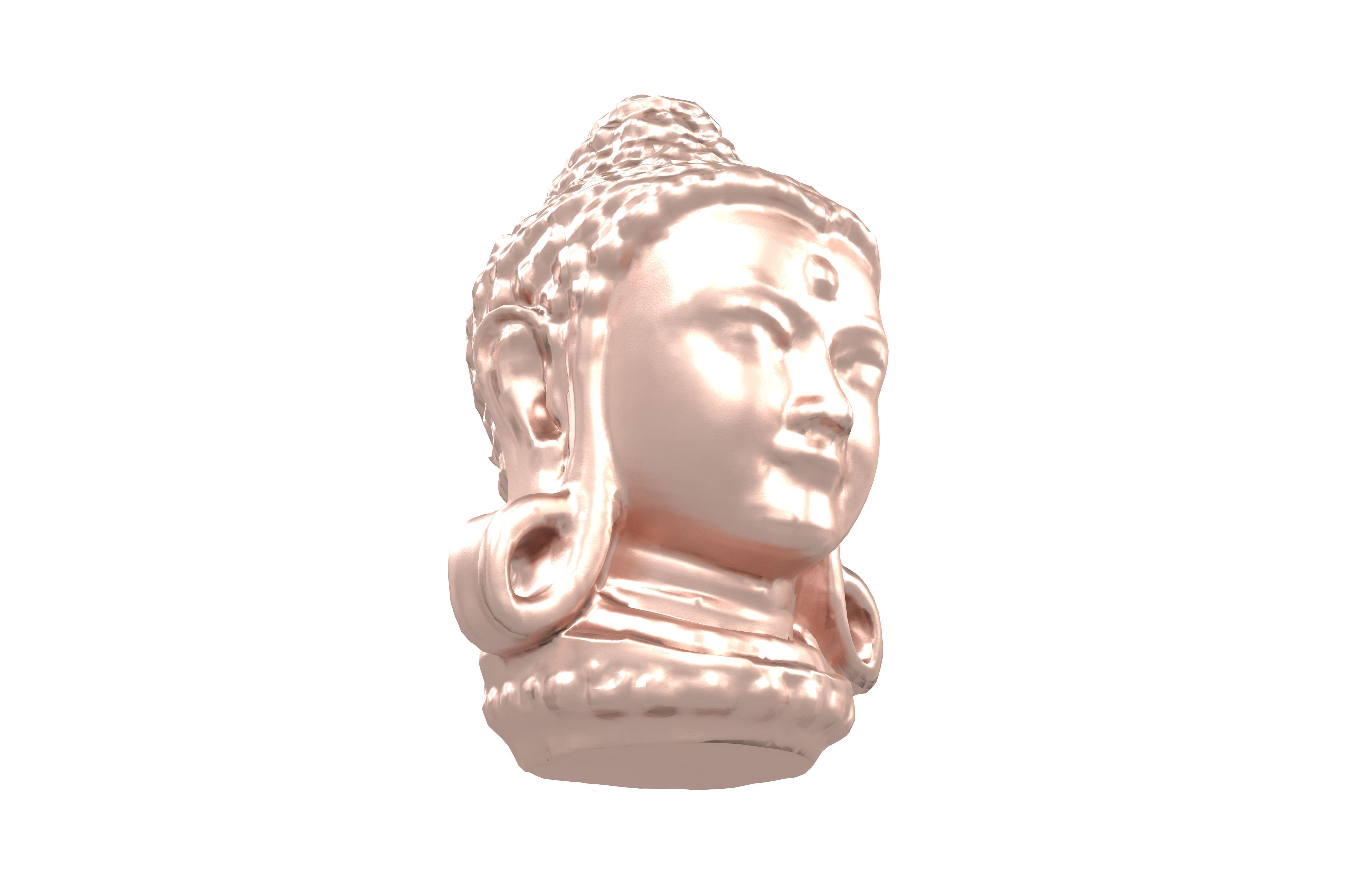 Bodhisattva Headn v1 006 Low-poly 3D model_3