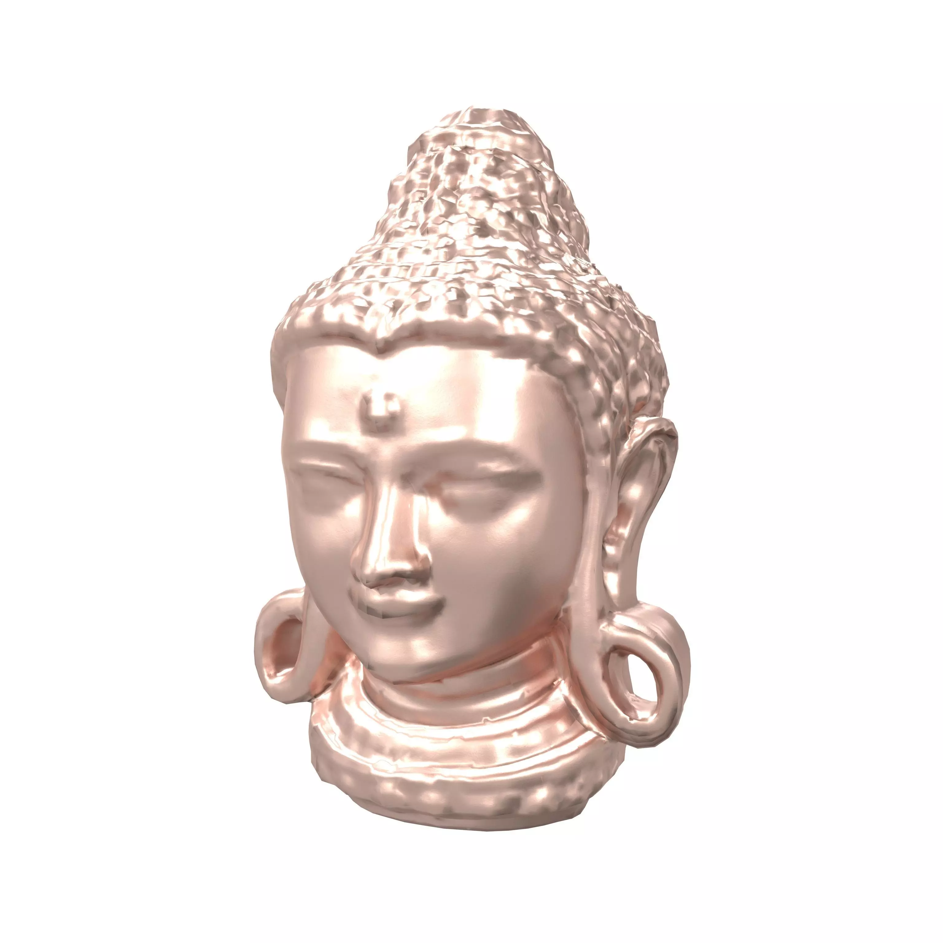 Bodhisattva Headn v1 006 Low-poly 3D model_0
