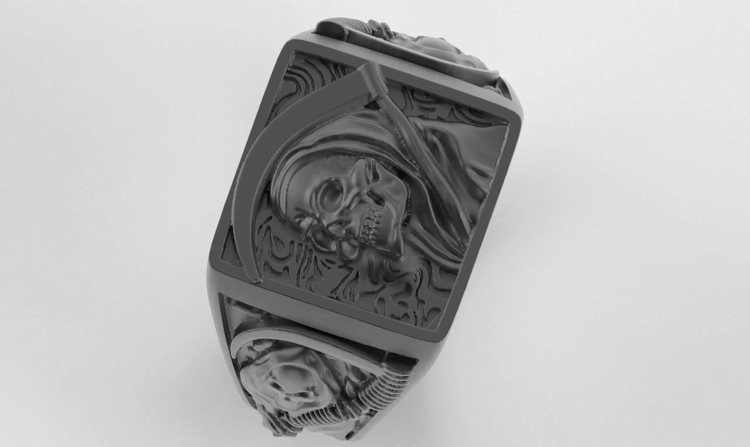 holy death ring - Anillo santa muerte 3D print model