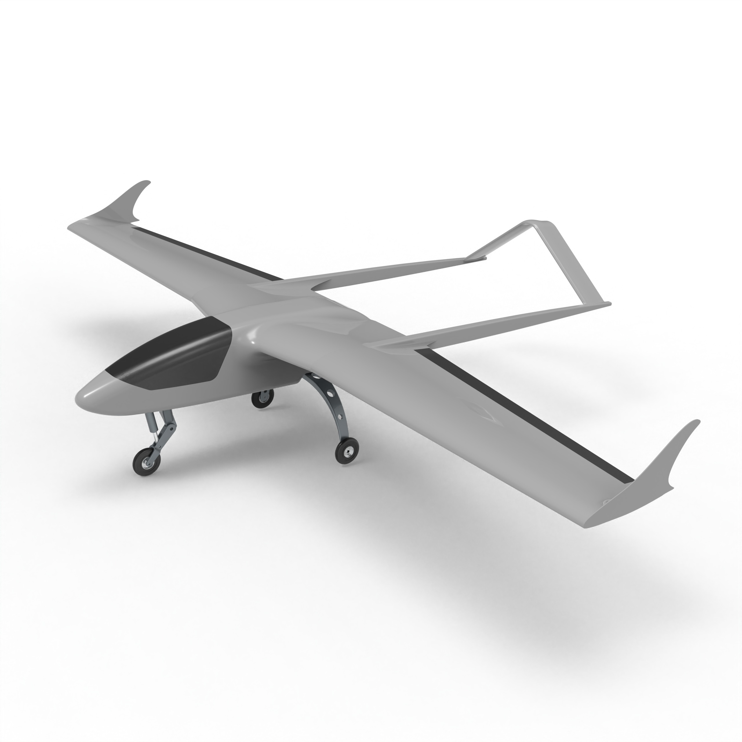SPY UAV  Low-poly 3D model_1