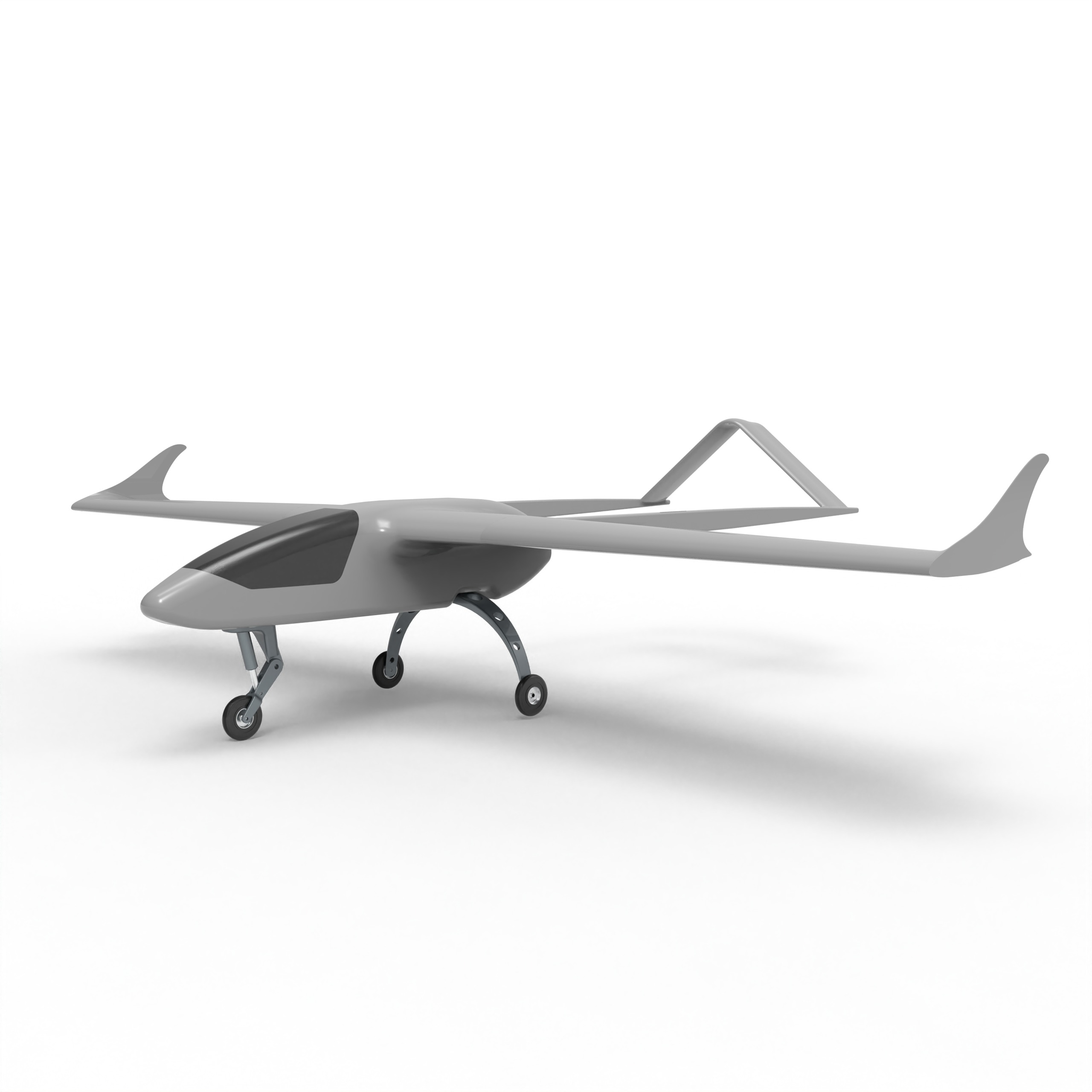 SPY UAV  Low-poly 3D model_4