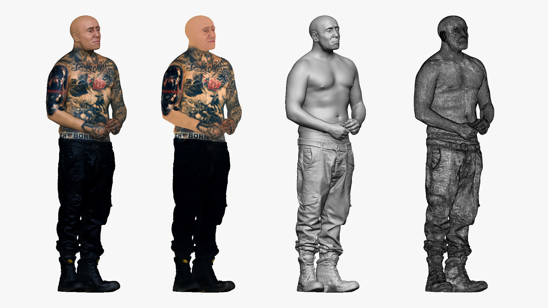 001533 Bald Badass 3D model_4