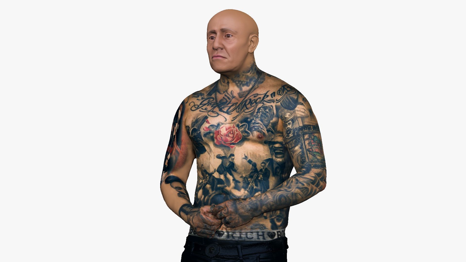 001533 Bald Badass 3D model_22