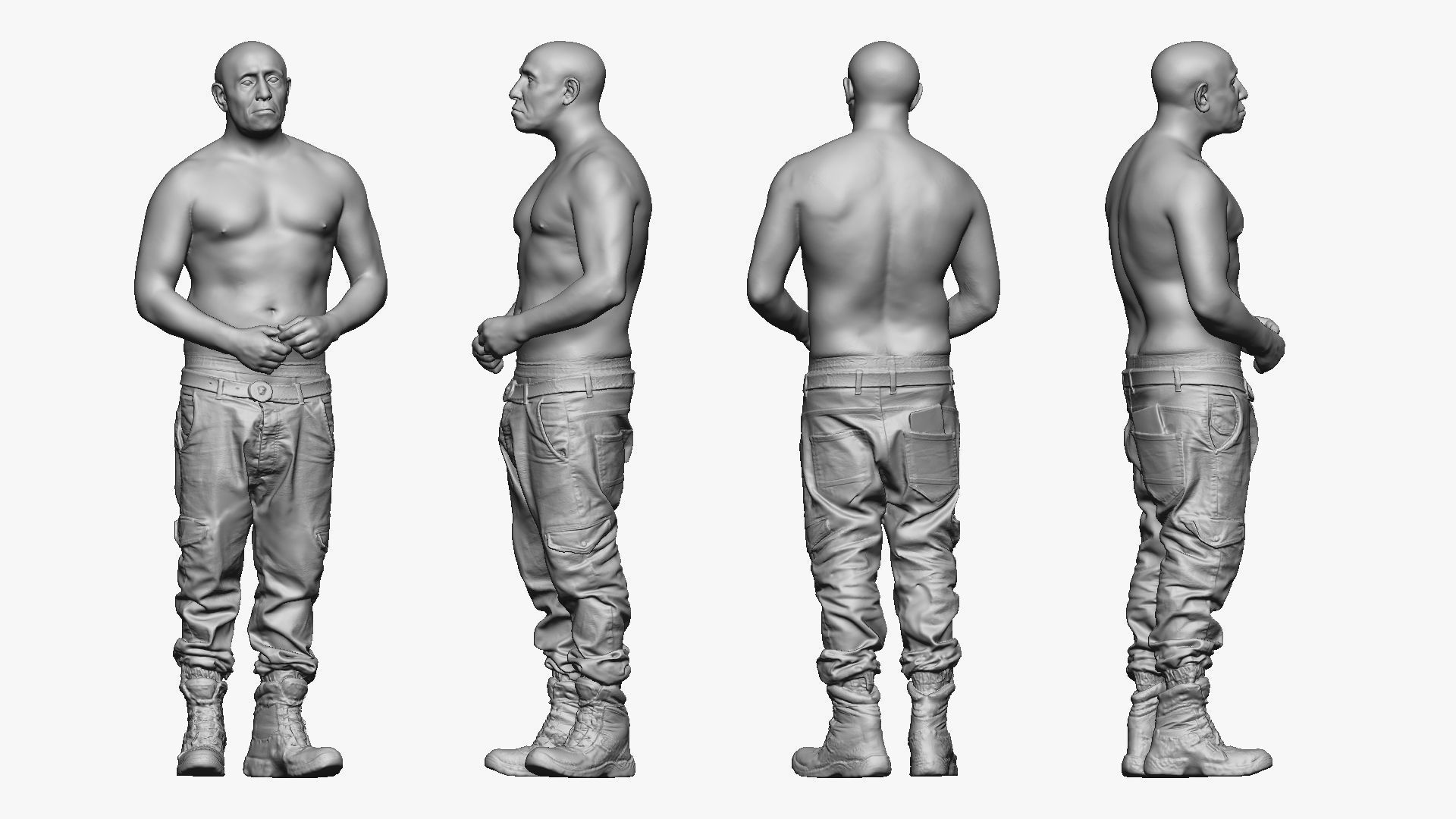 001533 Bald Badass 3D model_2