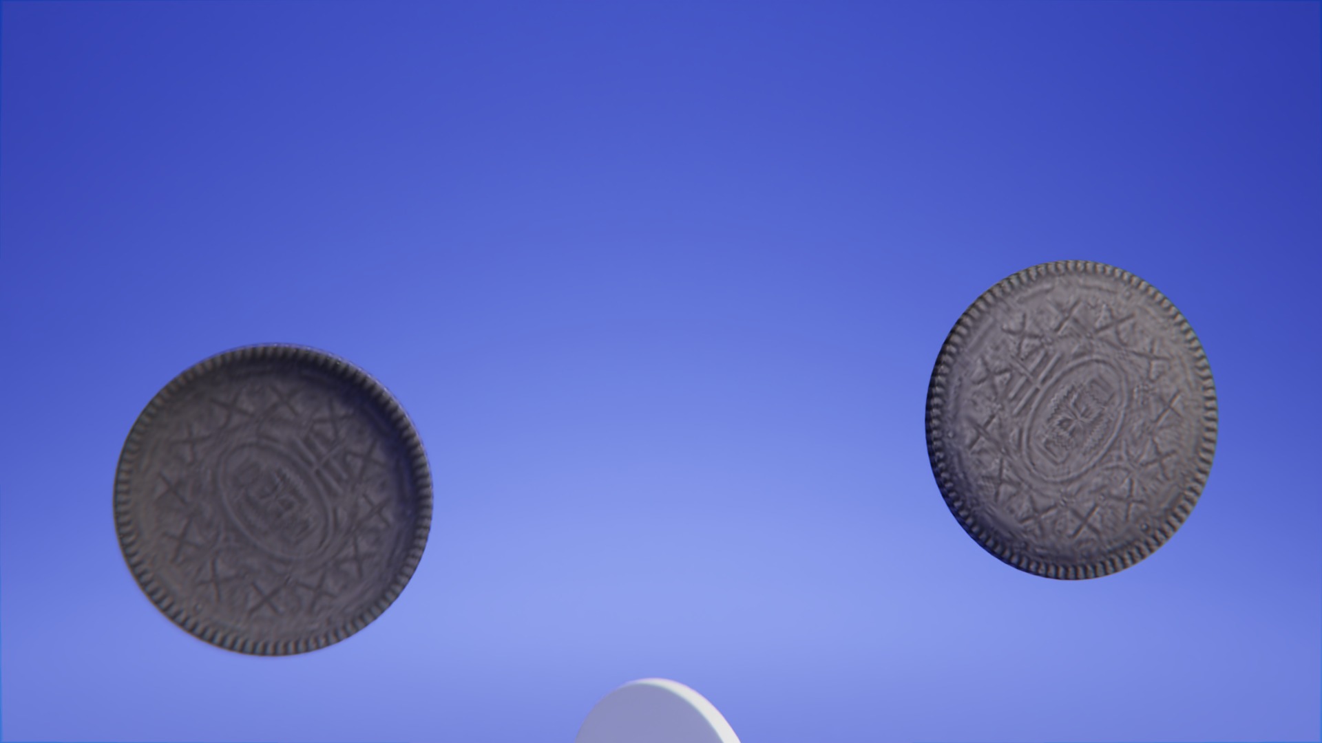 Oreo Biscuits Low-poly 3D model_2