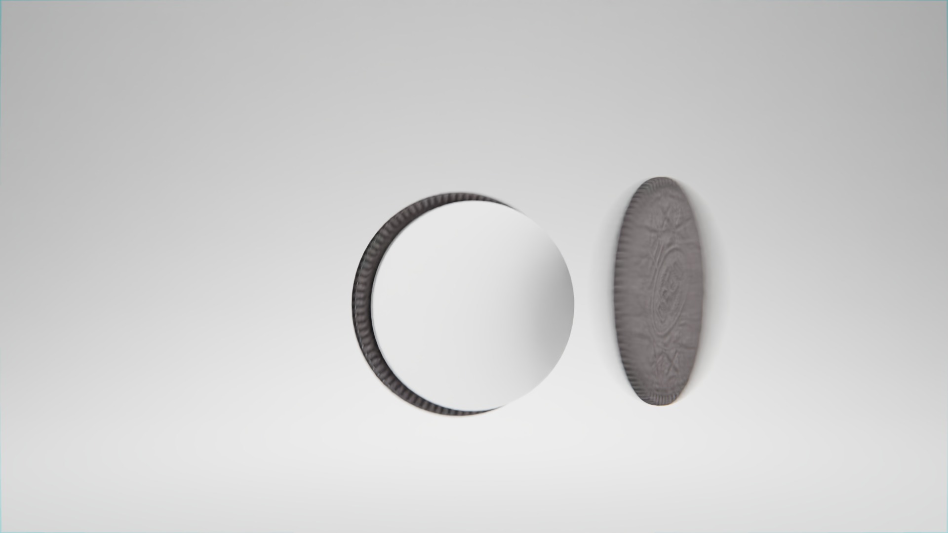 Oreo Biscuits Low-poly 3D model_8