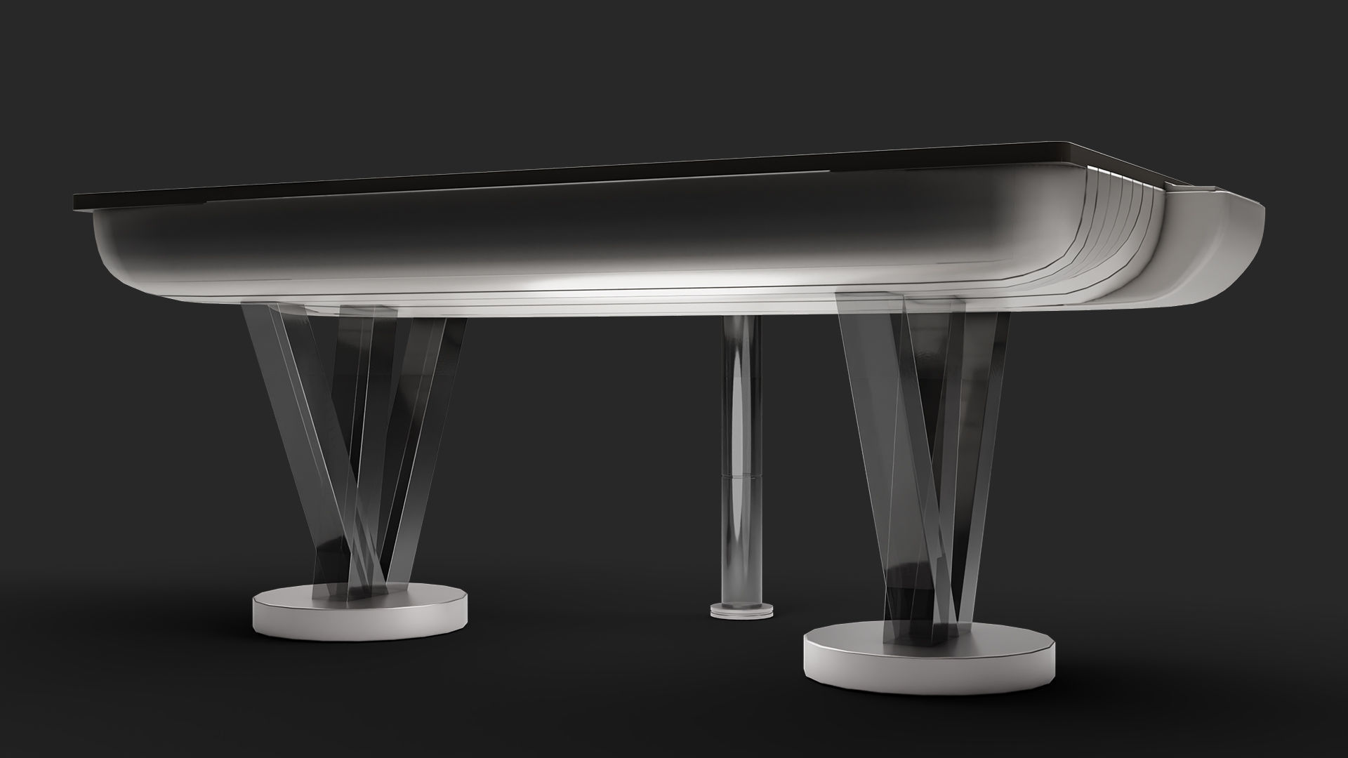 Futuristic Scifi Table Low-poly 3D model_6