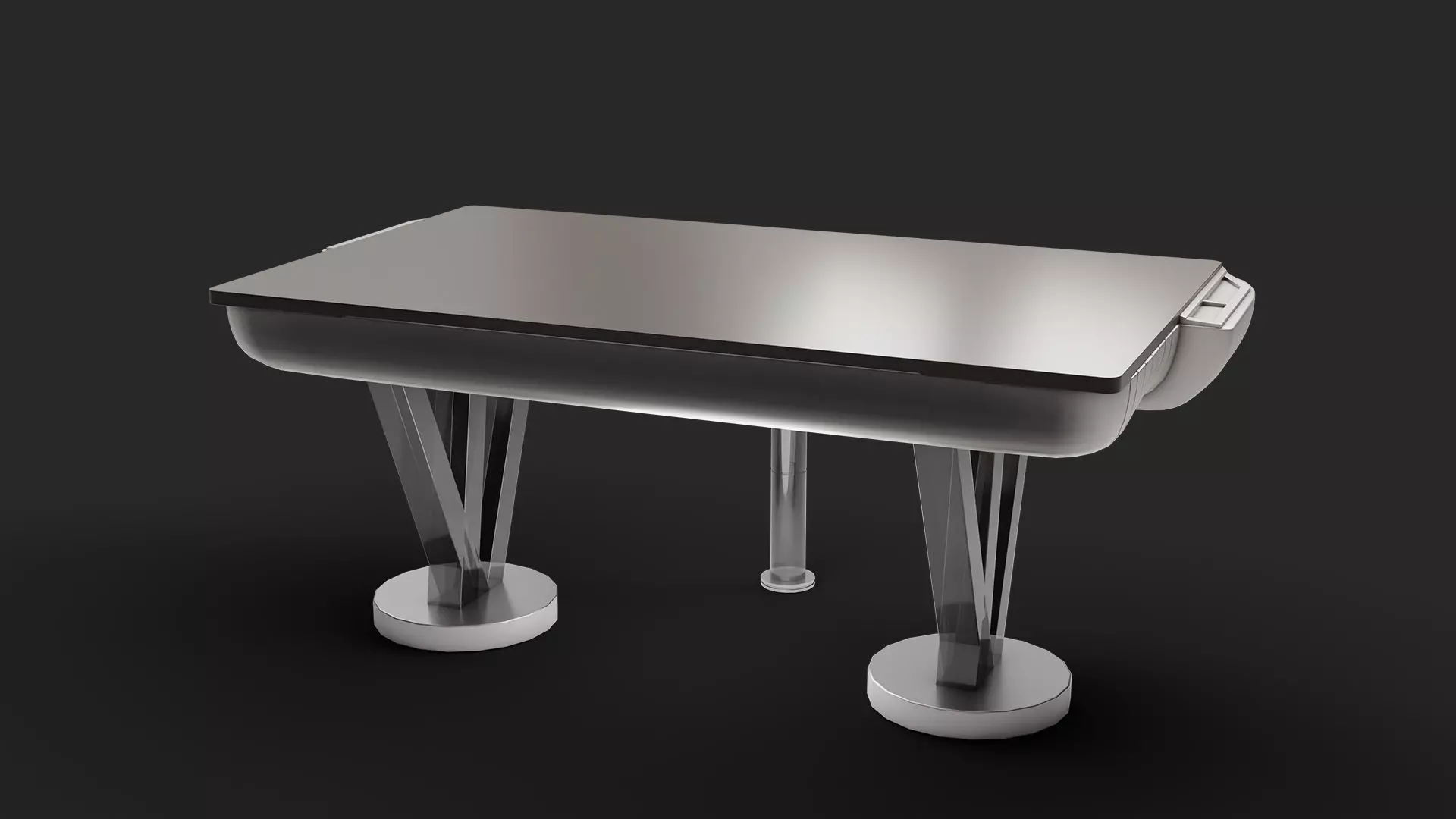 Futuristic Scifi Table Low-poly 3D model_0