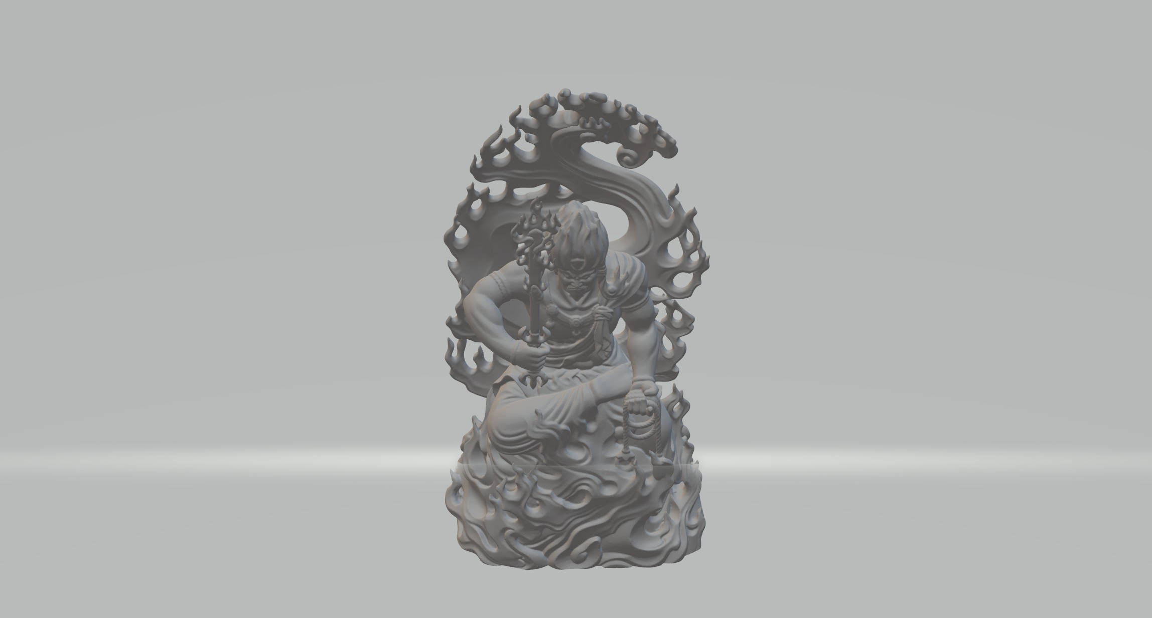 Buddha Statue of Acala 3D print model_4