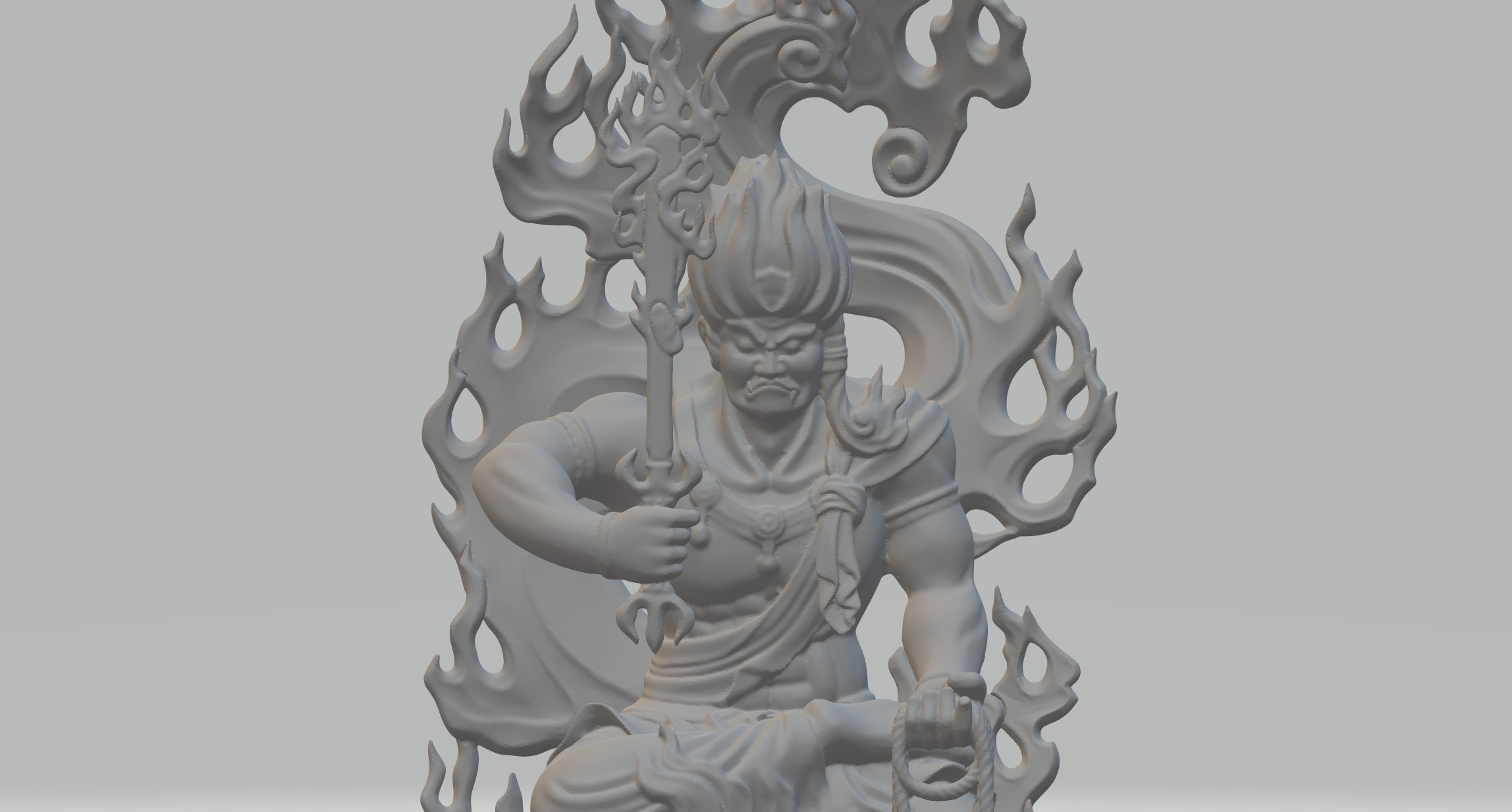 Buddha Statue of Acala 3D print model_5