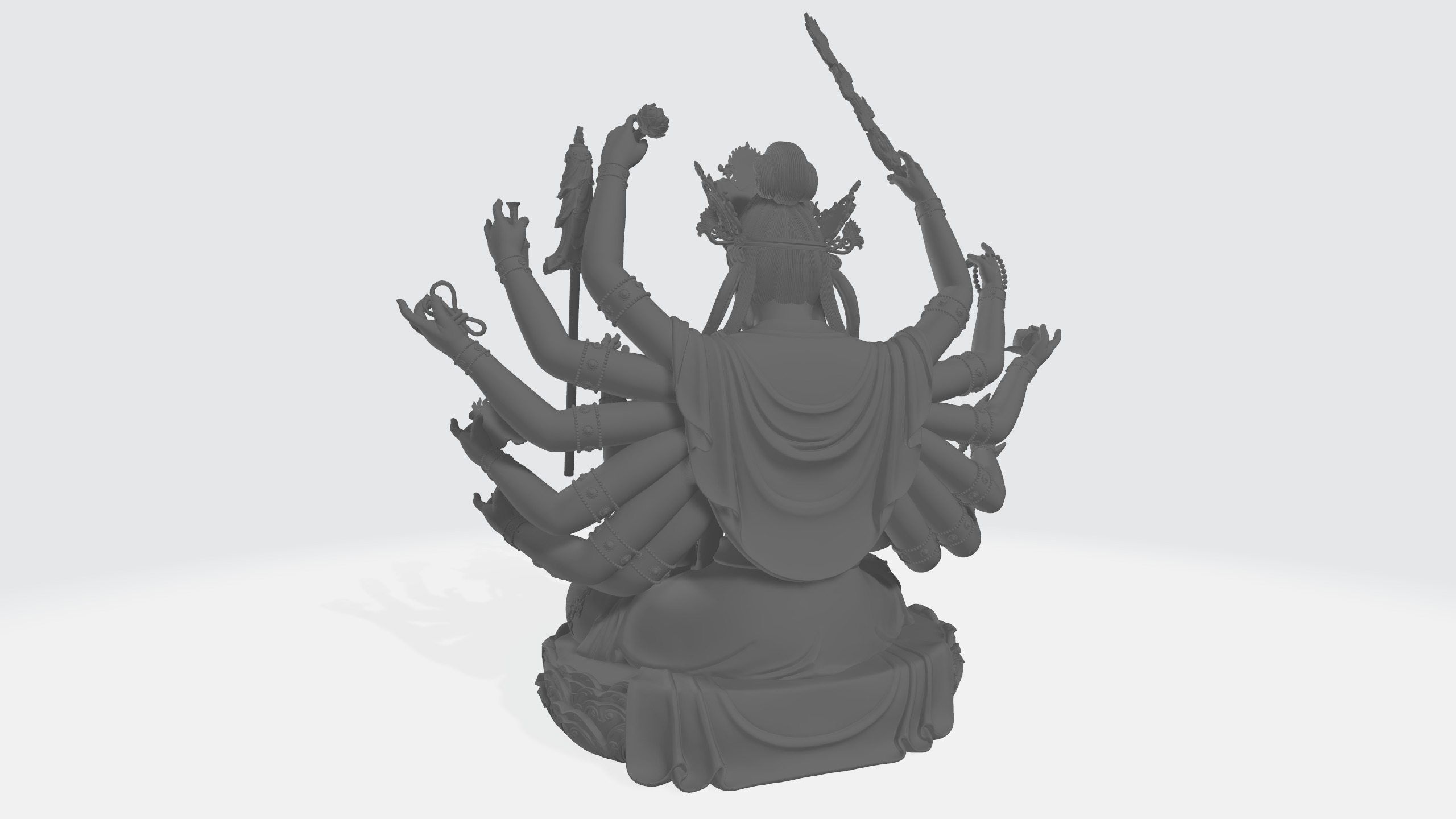 Bodhisattva Thousand-armed Avalokiteshvara 3D print model_2