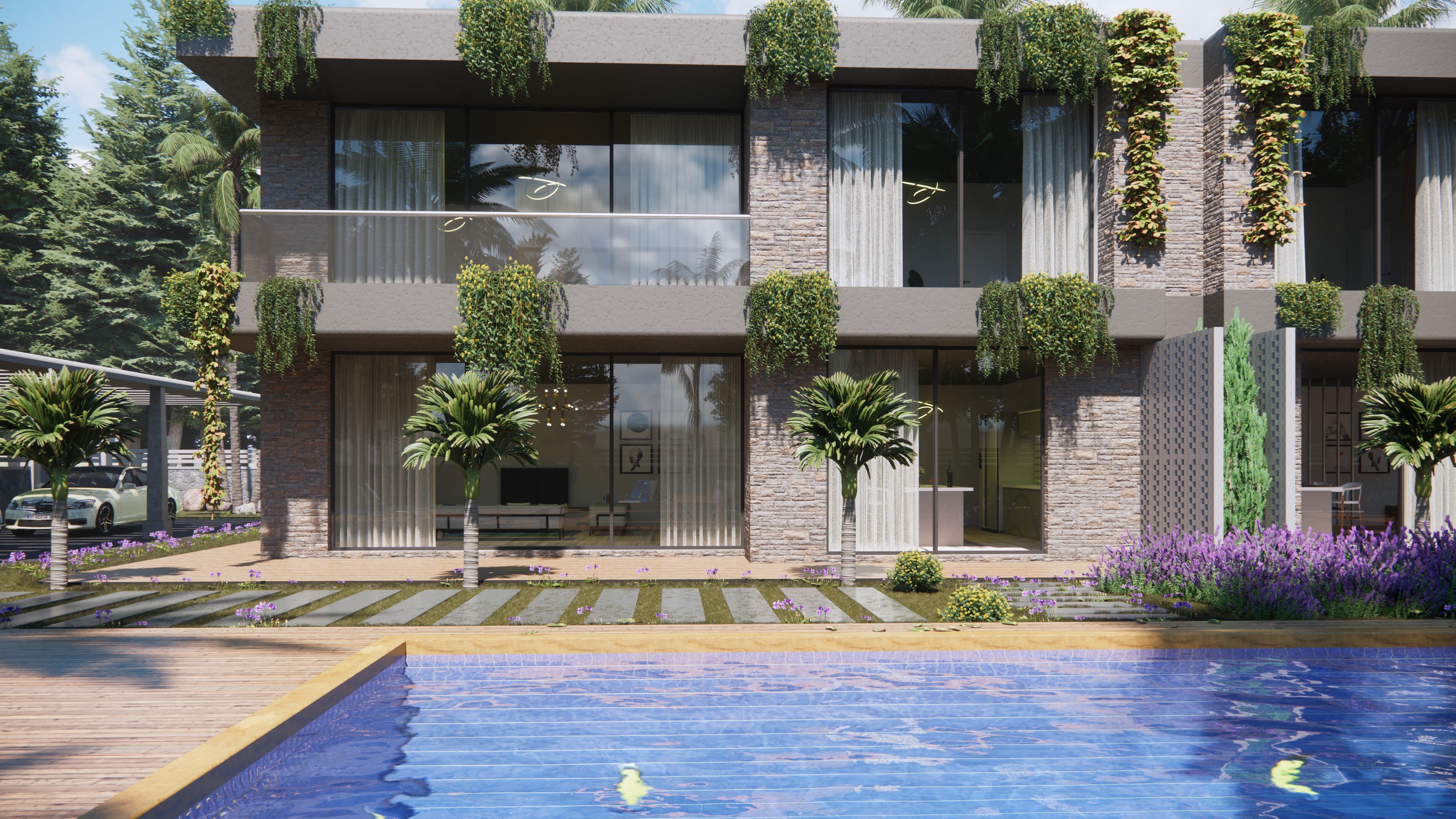 Botanic Social Villa Houses Model 3D model_9