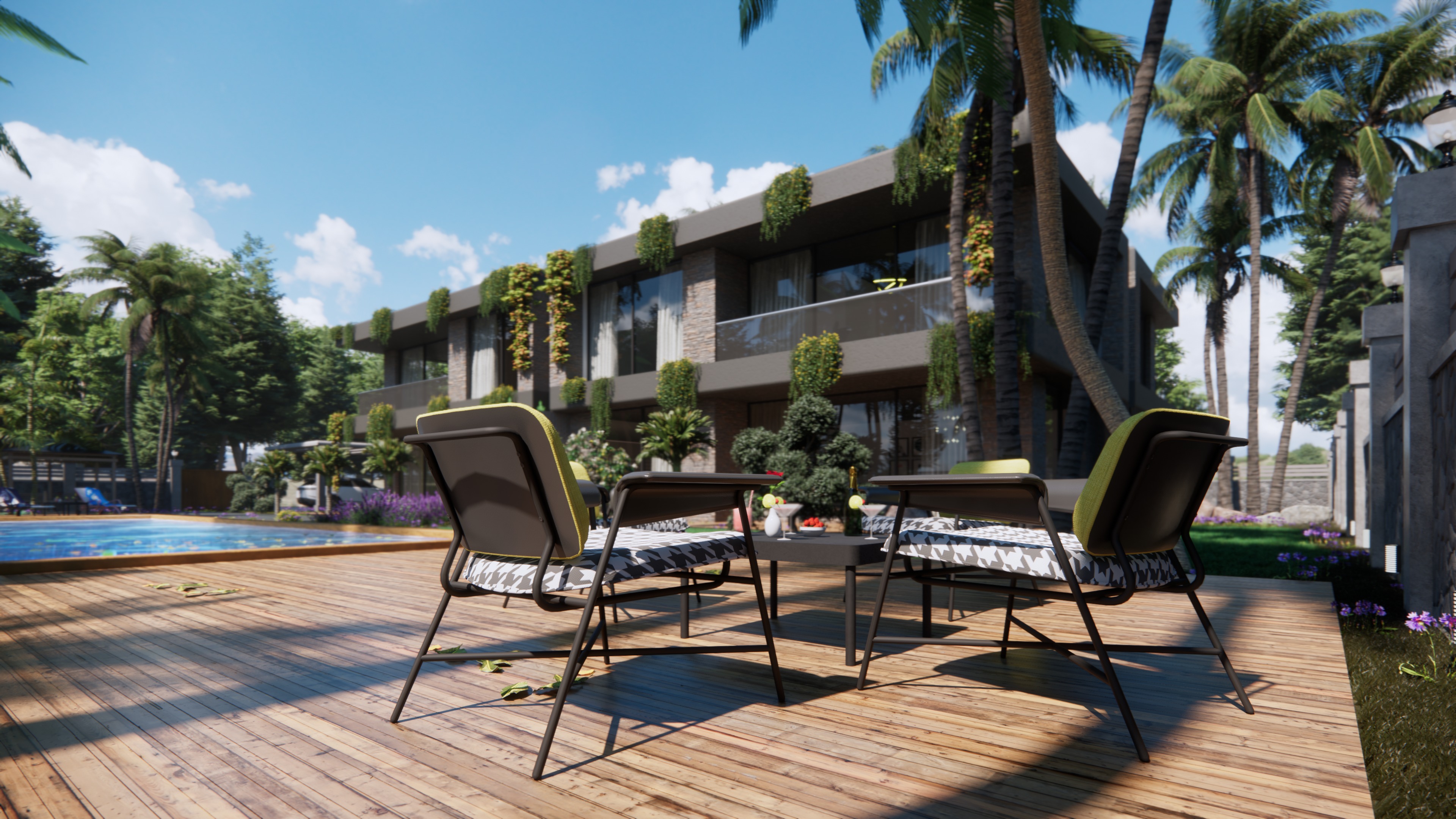 Botanic Social Villa Houses Model 3D model_4