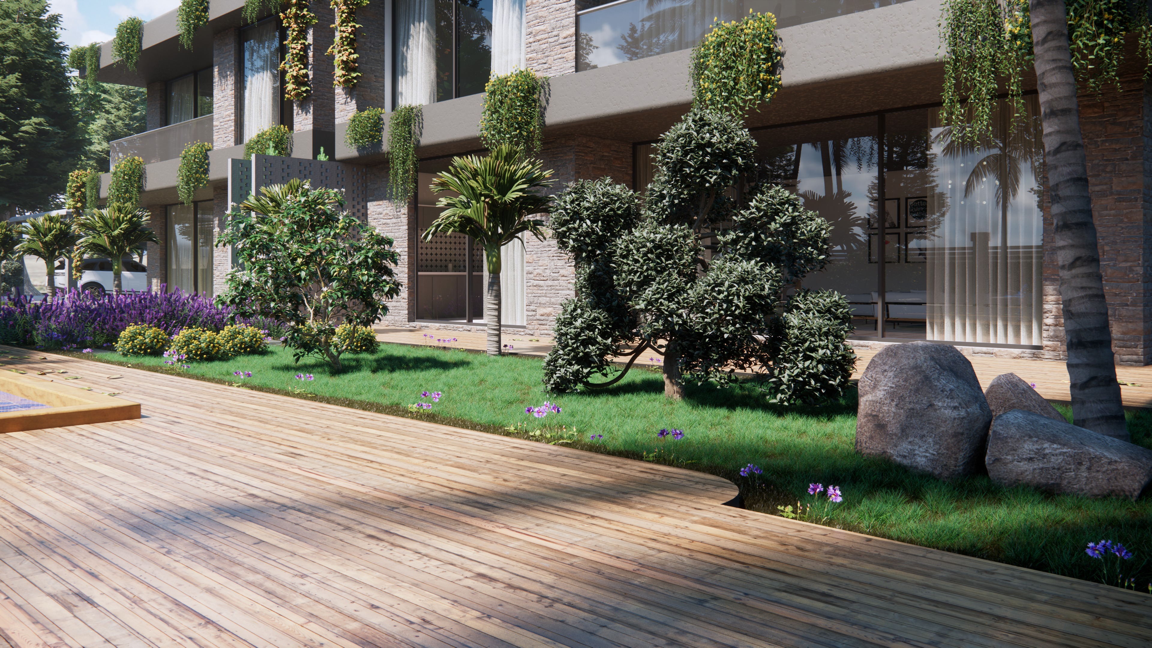 Botanic Social Villa Houses Model 3D model_8