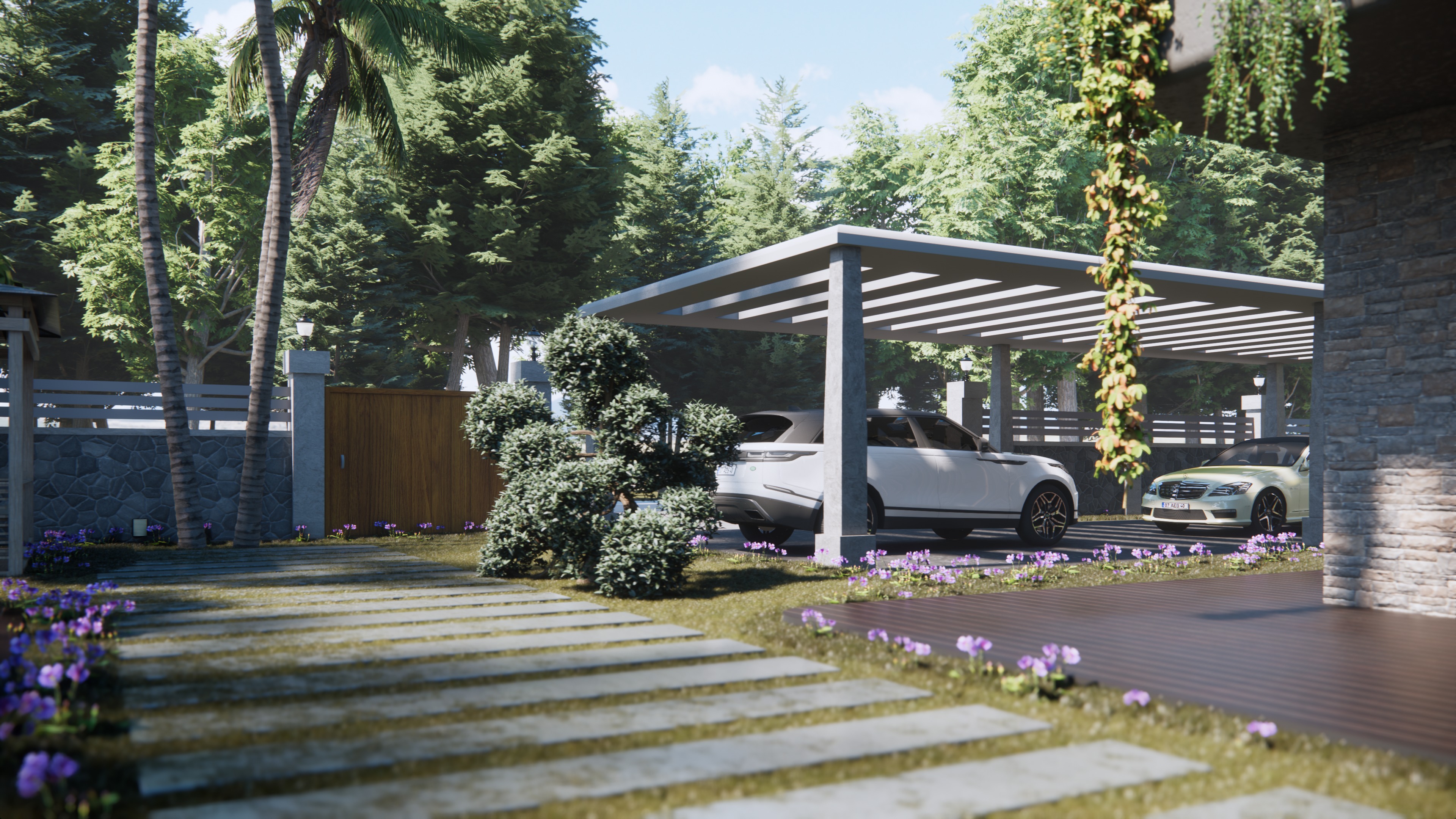 Botanic Social Villa Houses Model 3D model_6