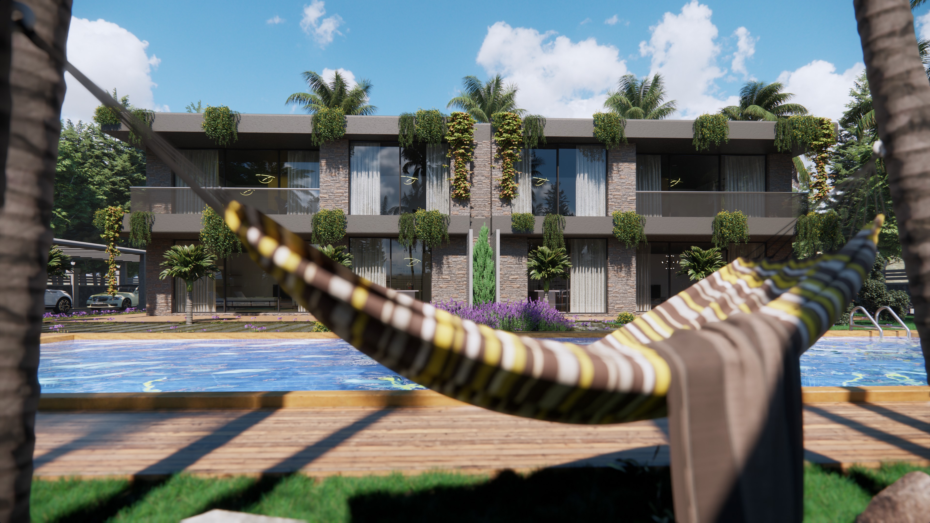 Botanic Social Villa Houses Model 3D model_2