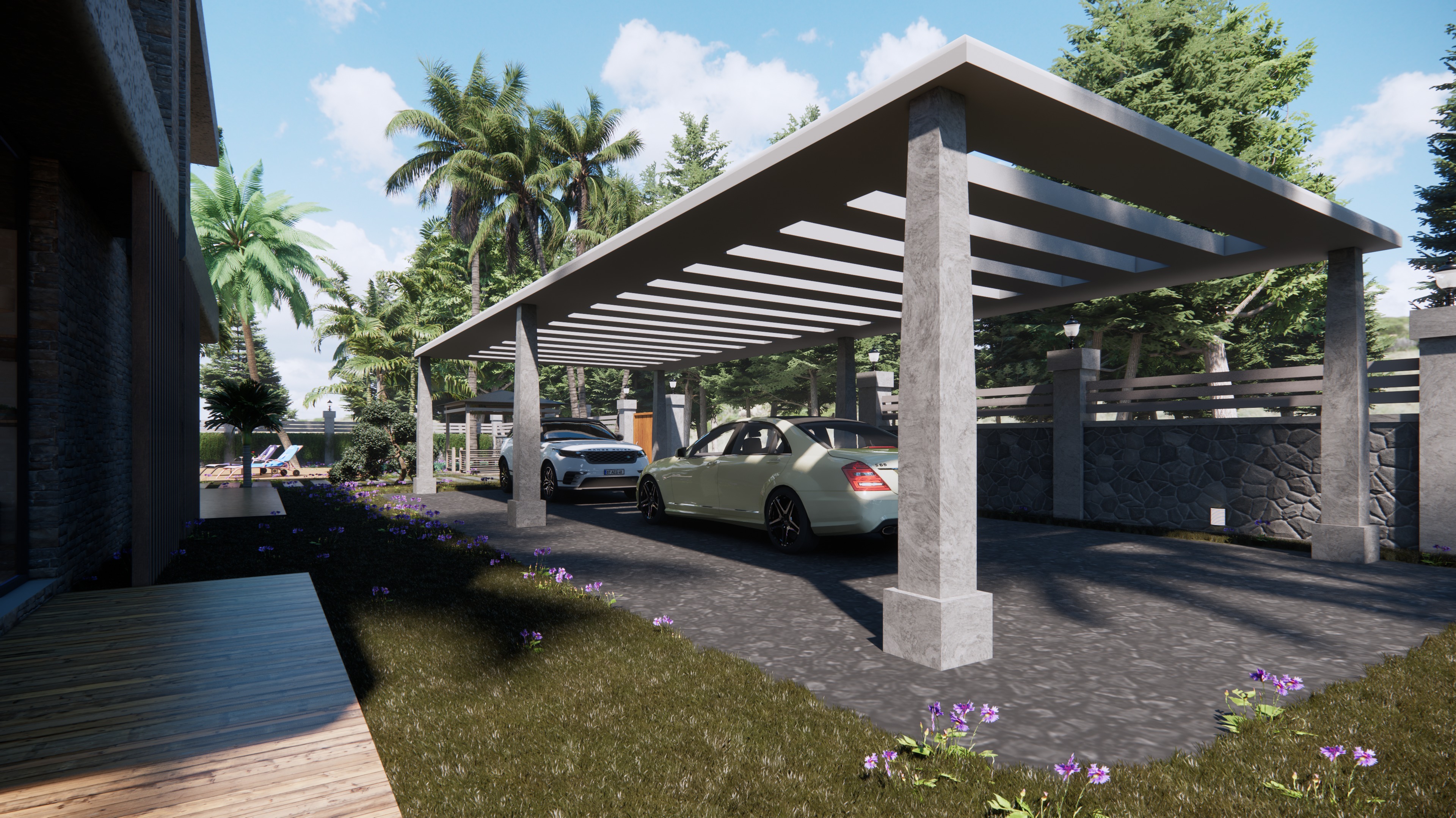 Botanic Social Villa Houses Model 3D model_5