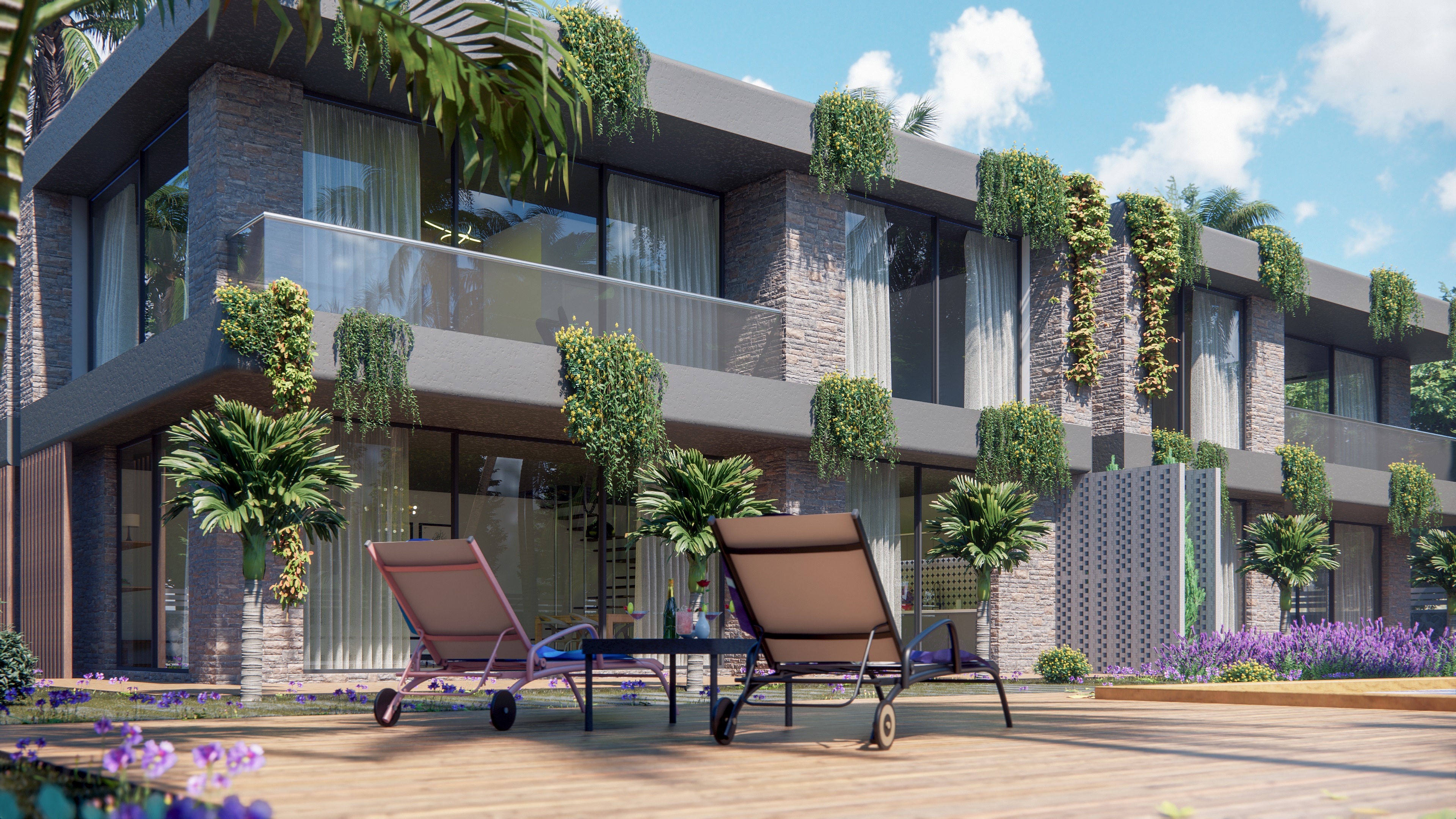 Botanic Social Villa Houses Model 3D model_10