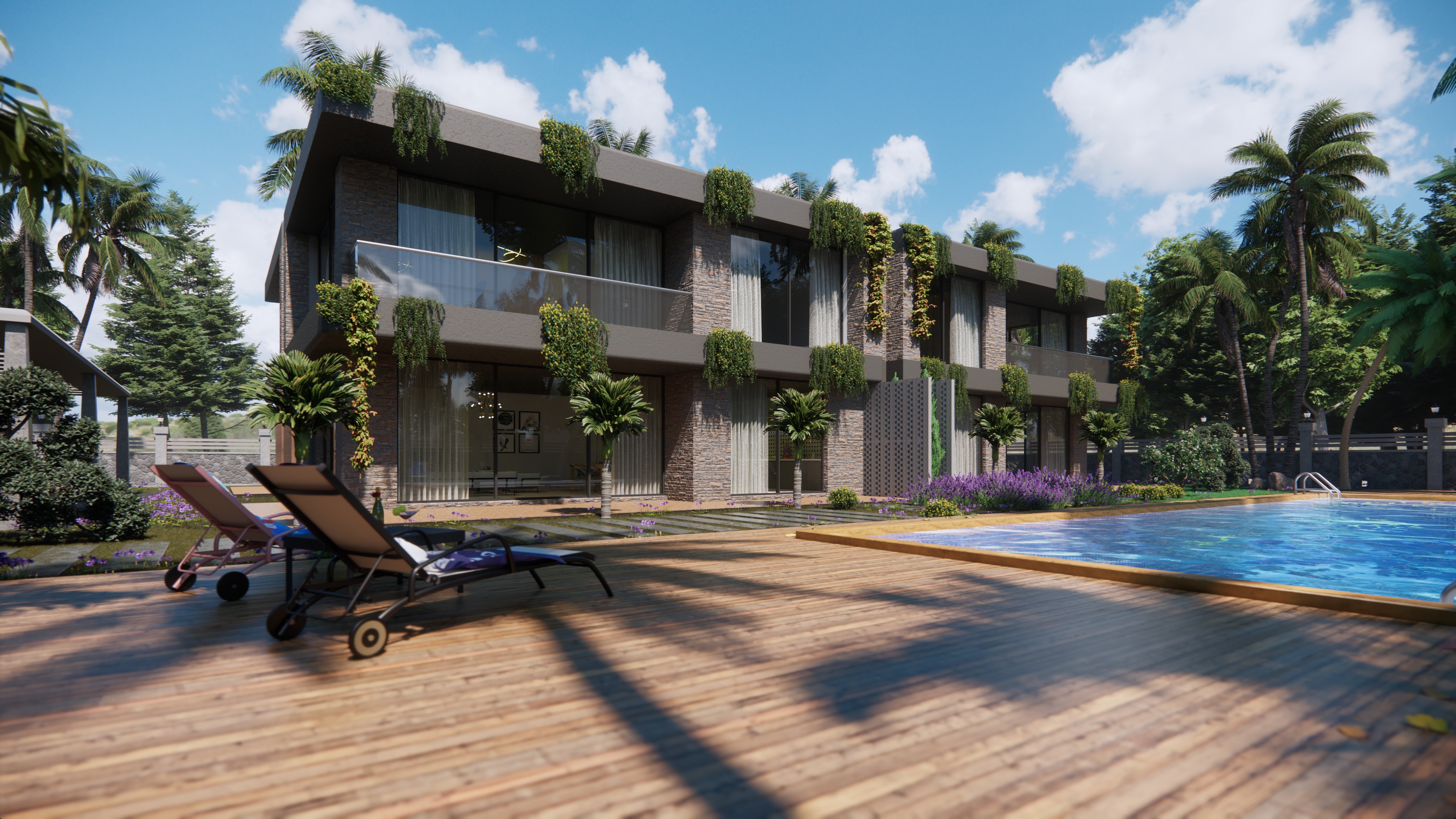 Botanic Social Villa Houses Model 3D model_3