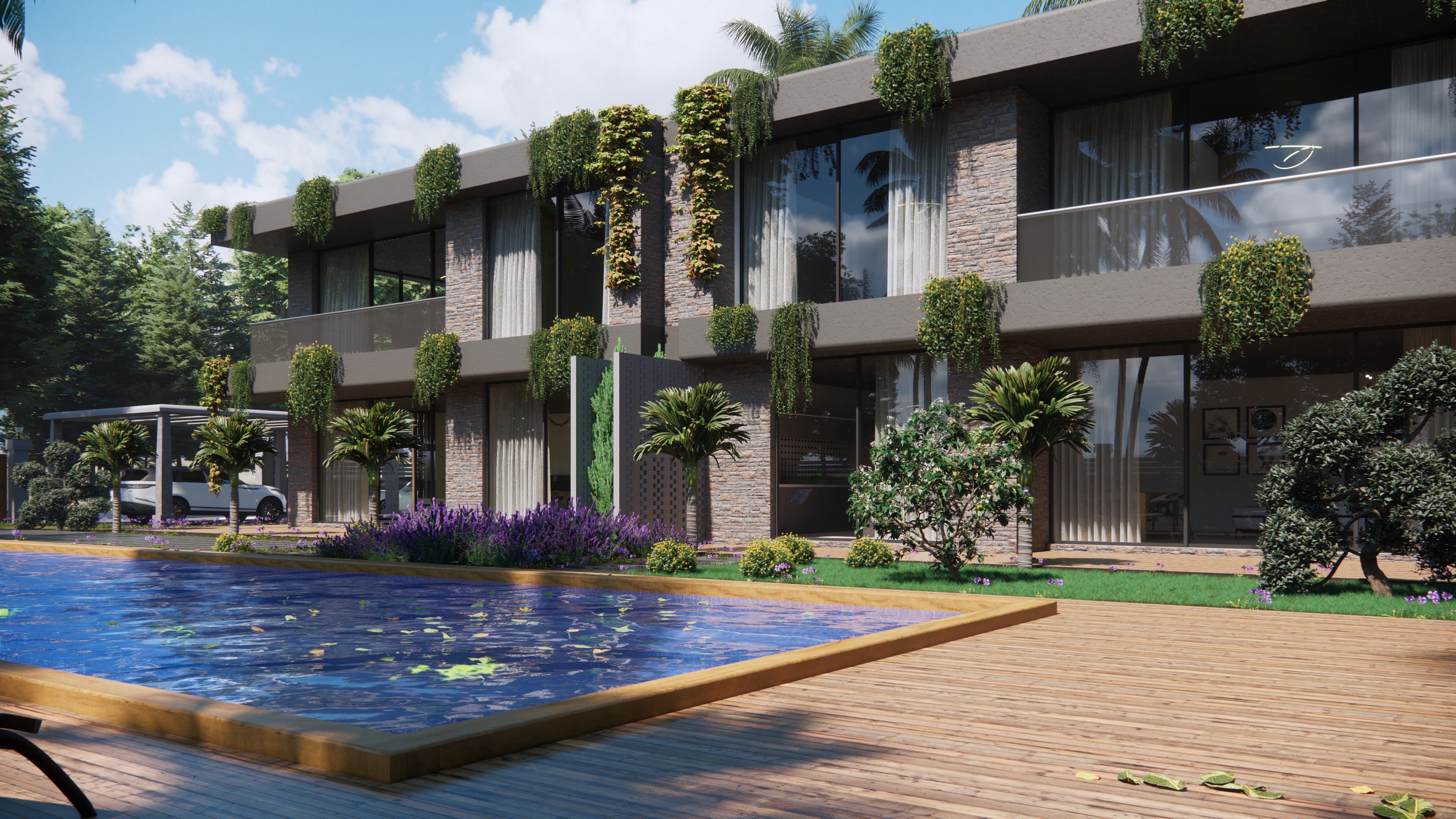 Botanic Social Villa Houses Model 3D model_7