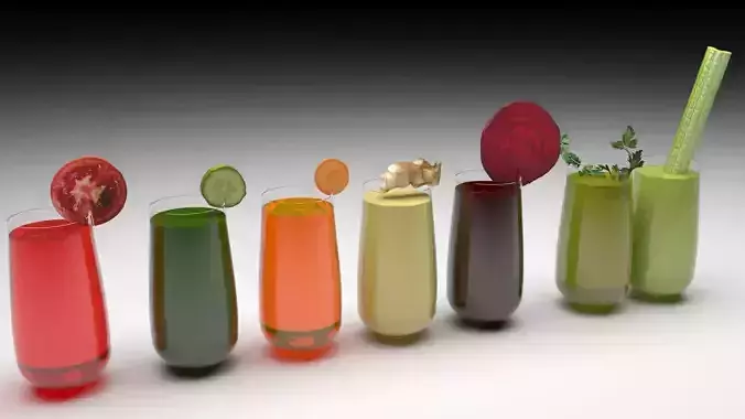 Juices Set From Vegetables