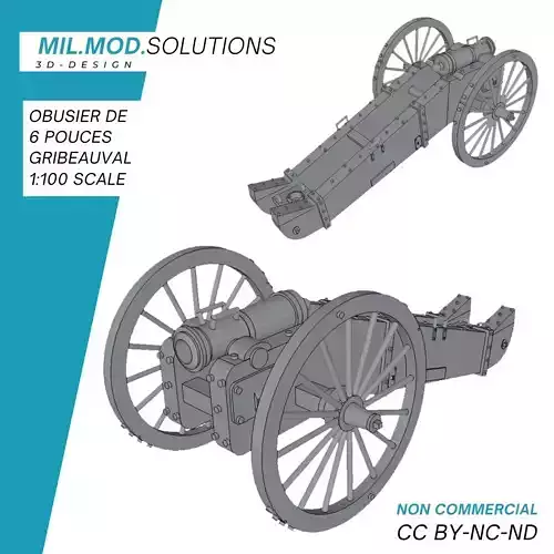 Obusier de 6 pouces Gribeauval