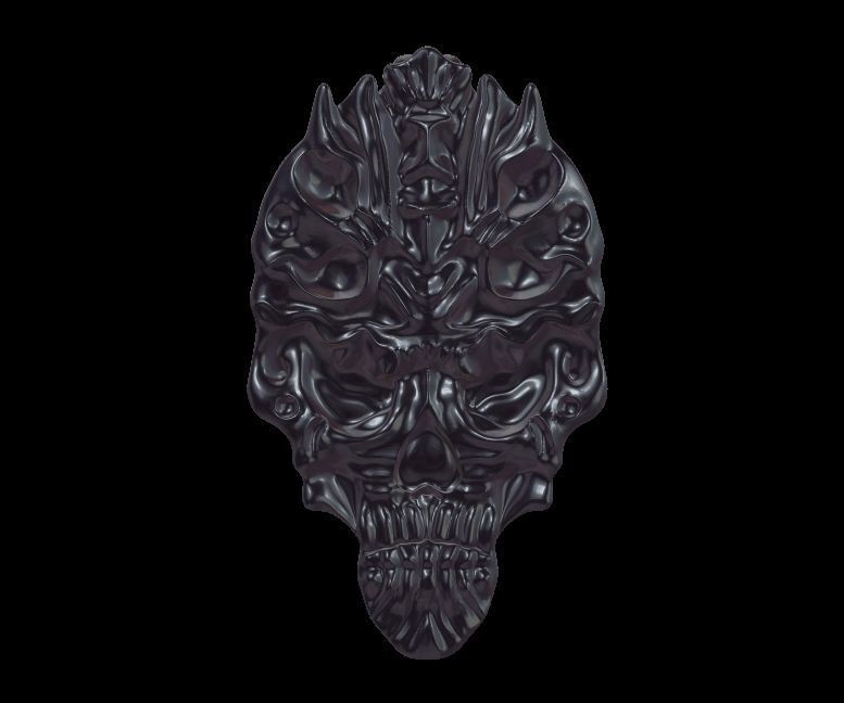 Skull Pendant 01 3D print model_13