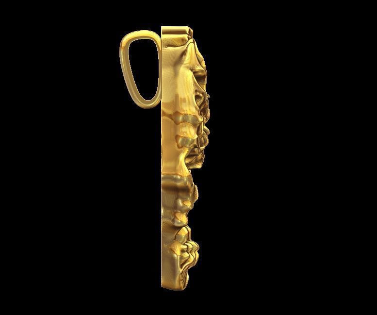 Skull Pendant 01 3D print model_6
