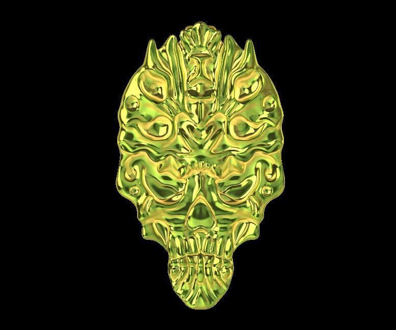 Skull Pendant 01 3D print model_19