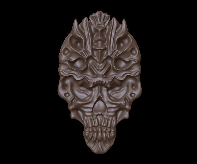 Skull Pendant 01 3D print model_5