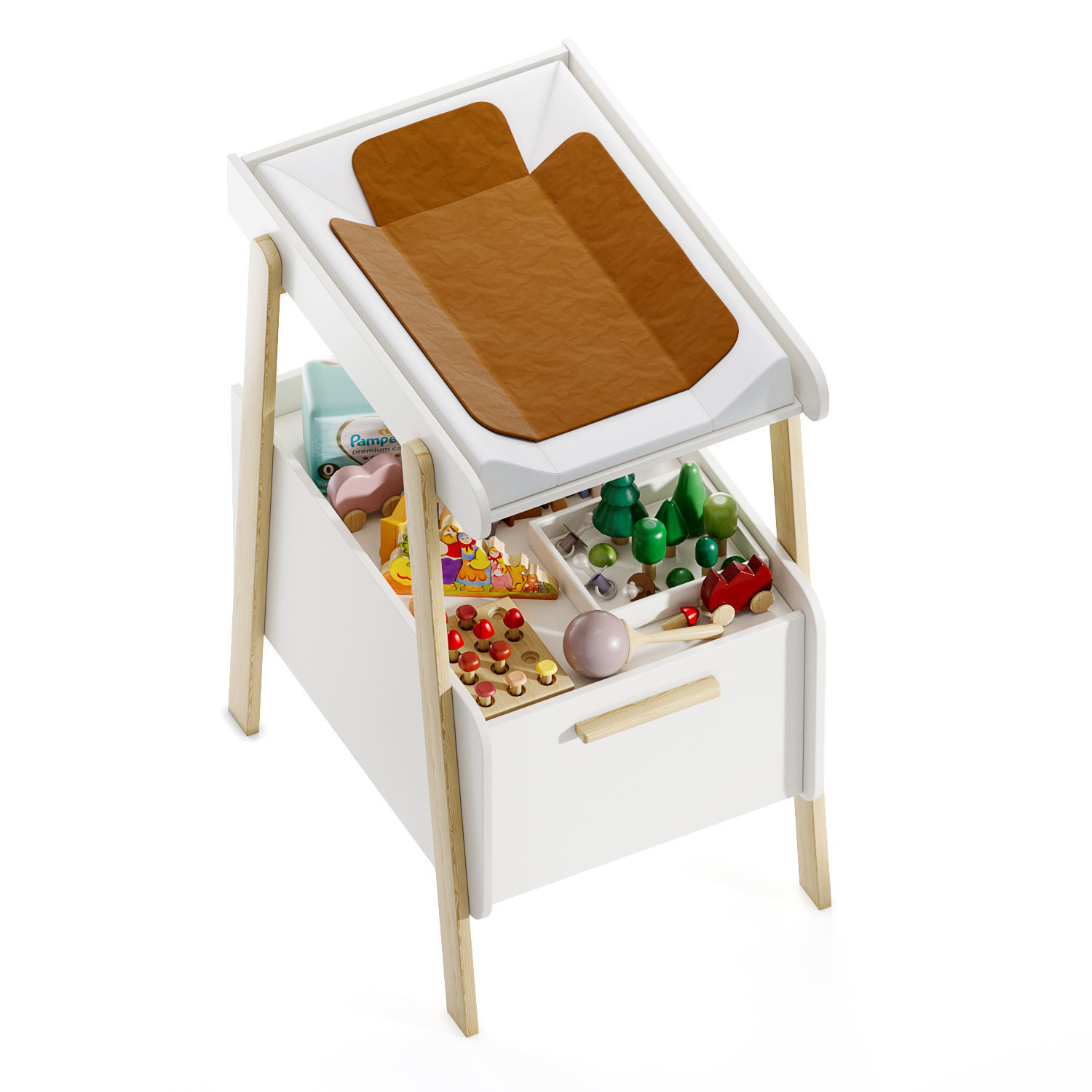 Changing table Oread Laredoute 3D model_2
