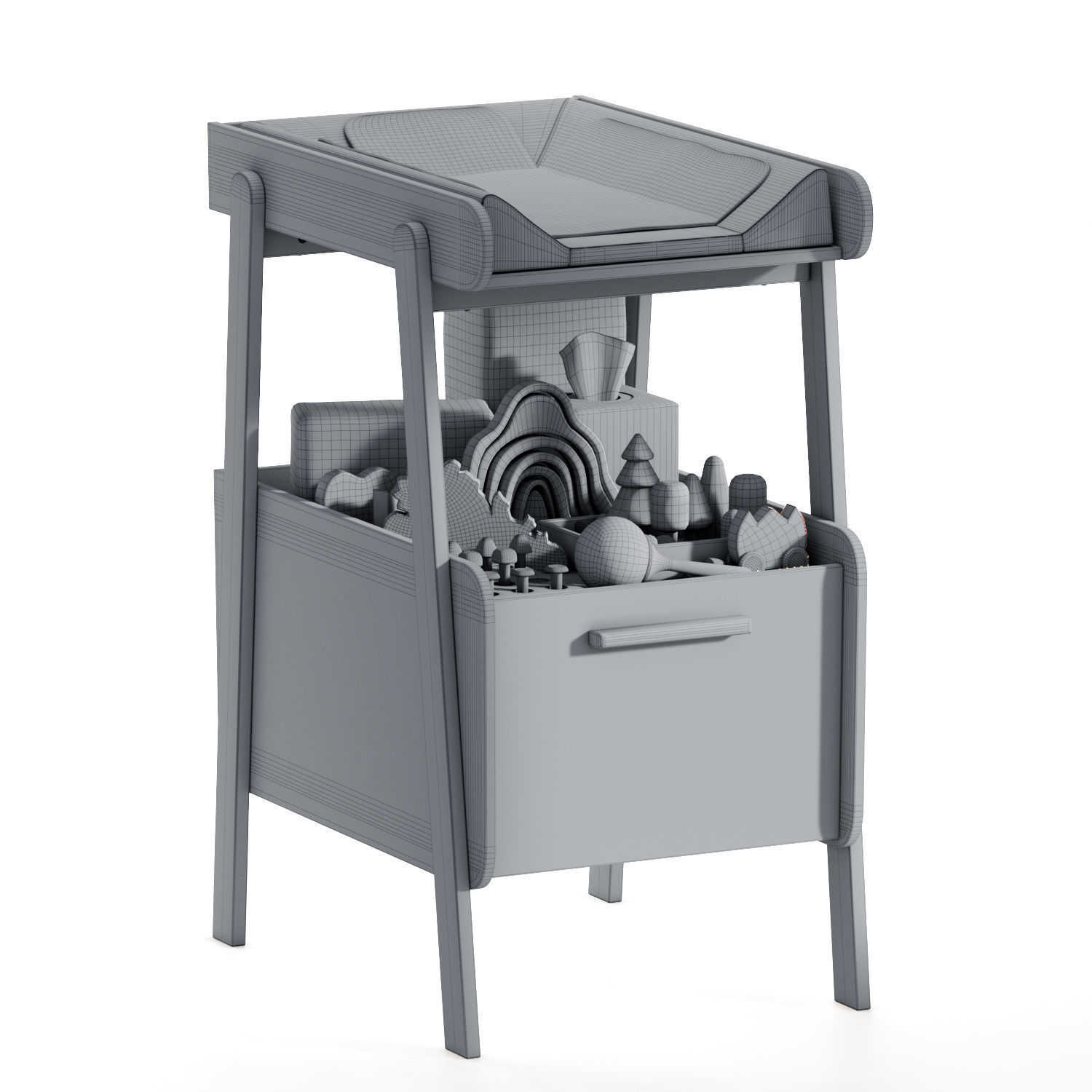 Changing table Oread Laredoute 3D model_6