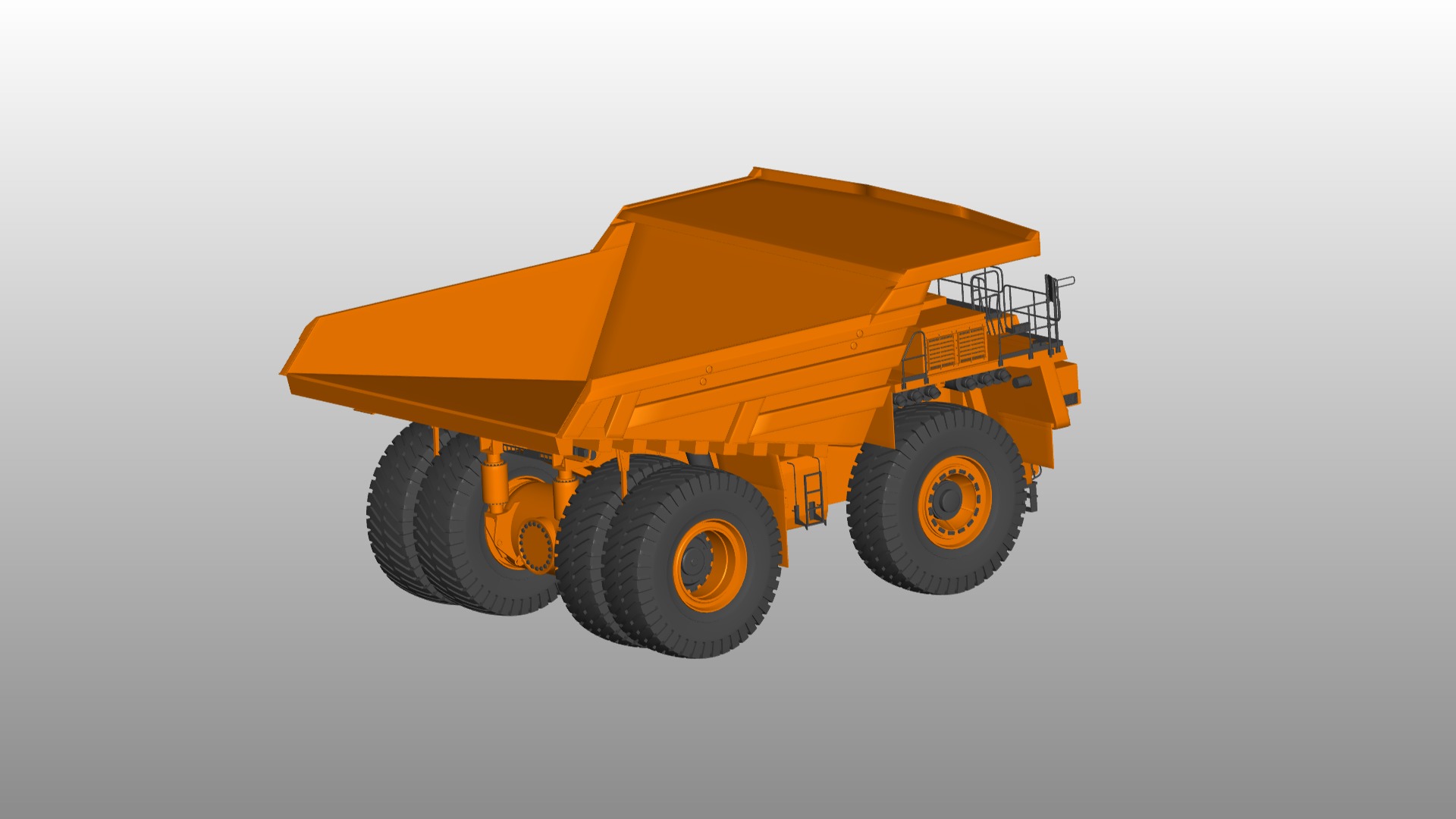 Dump Truck 3D model_1