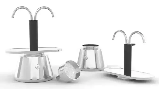 Moka Pot 3D model