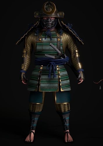 samurai 3D model
