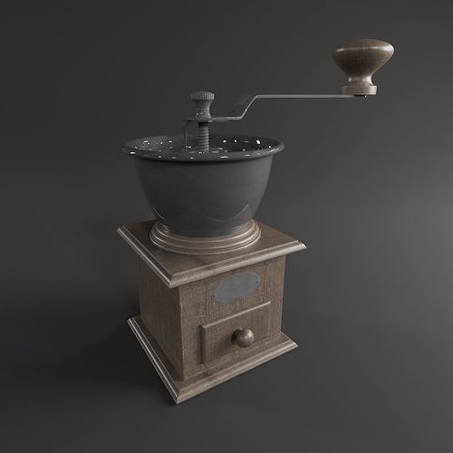 Classic Coffee Grinder Free 3D model
