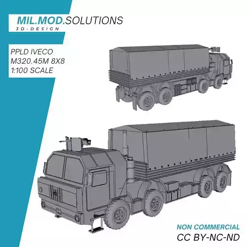 PPLD Iveco M320 45M 8x8 with 20 feet container