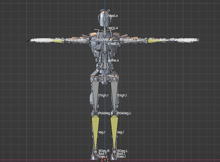 Gamerady robot with 6 color options Low-poly 3D model_42