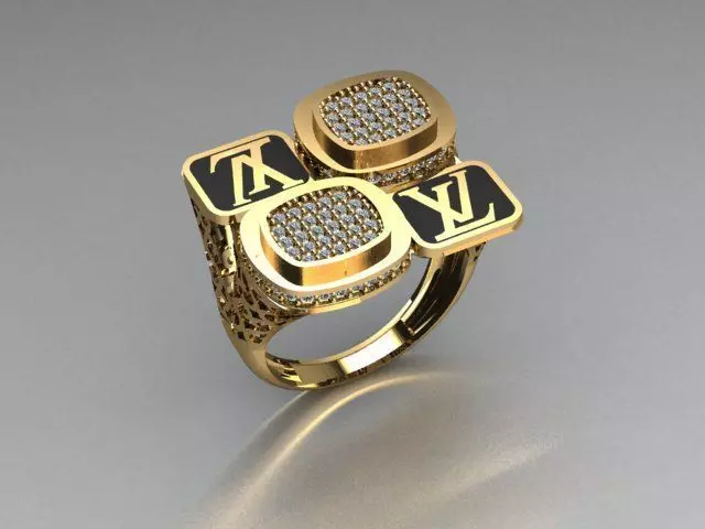 jewelry ring 3D print model_0