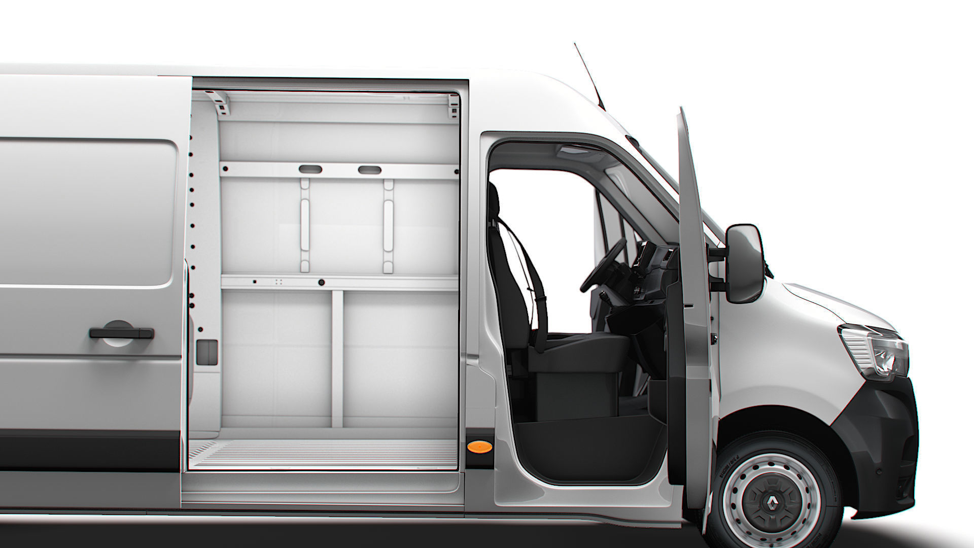 Renault Master Van L3H2 HQInterior 2023 3D model_1