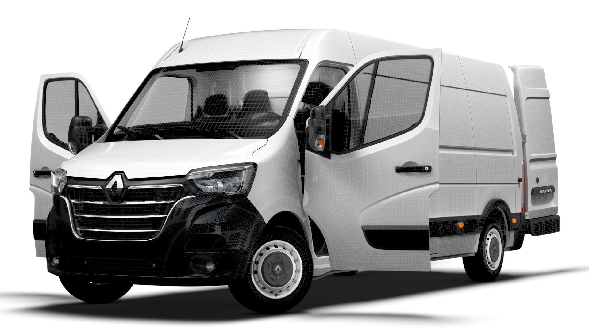 Renault Master Van L3H2 HQInterior 2023 3D model_22