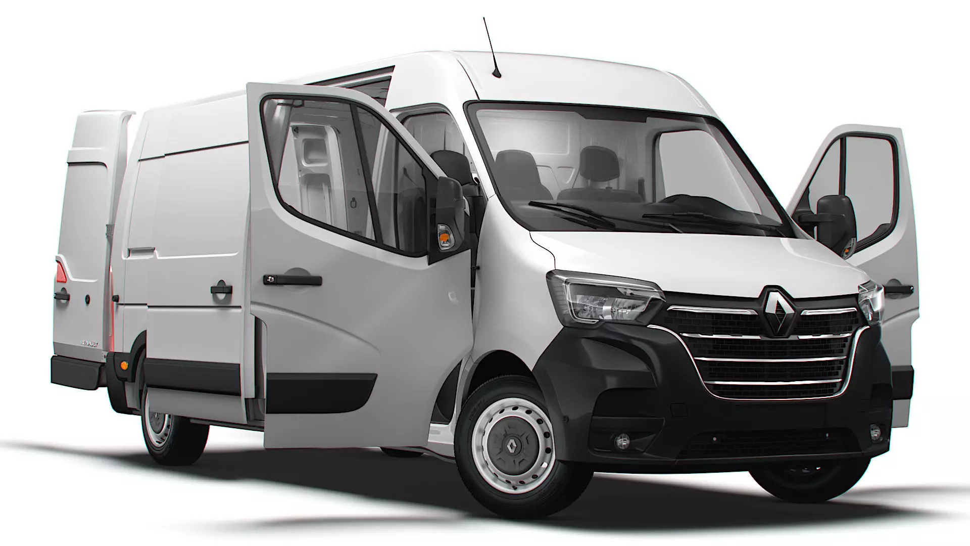 Renault Master Van L3H2 HQInterior 2023 3D model_0