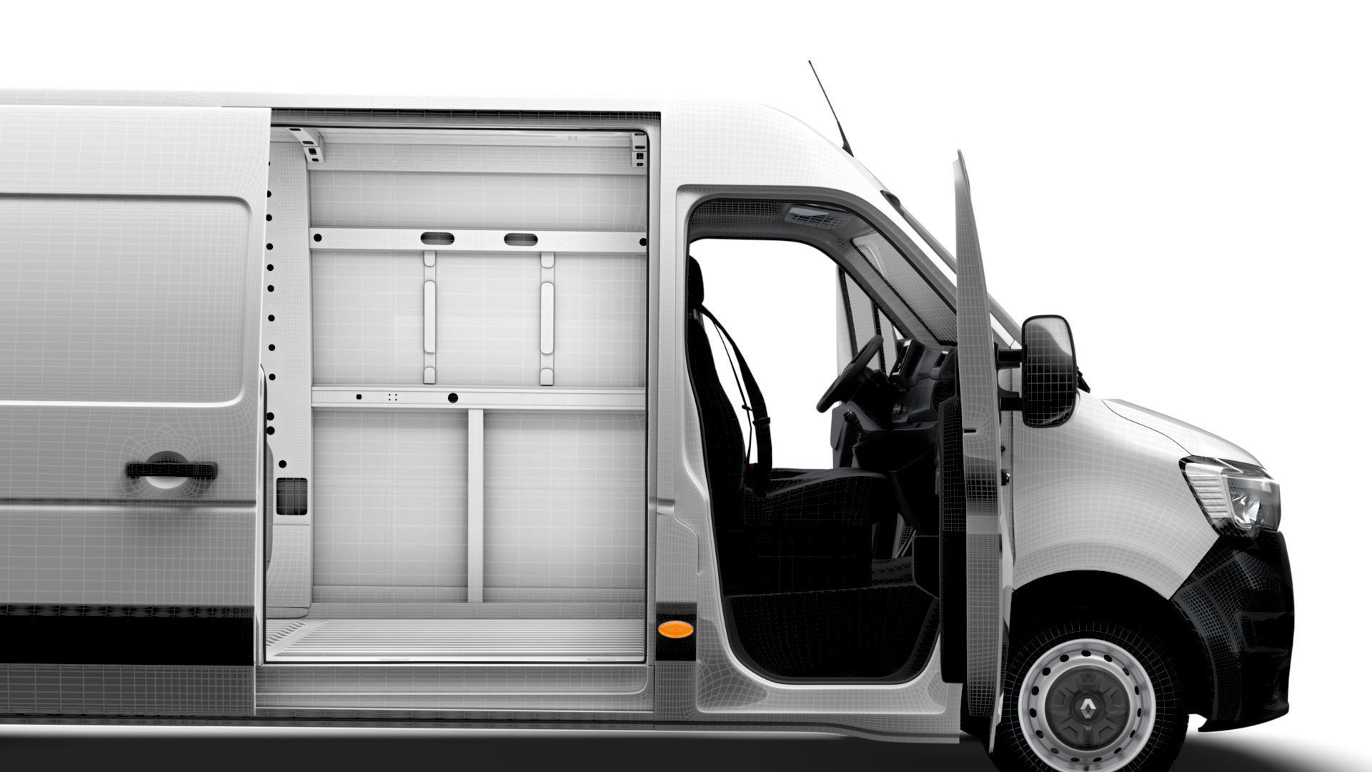 Renault Master Van L3H2 HQInterior 2023 3D model_15