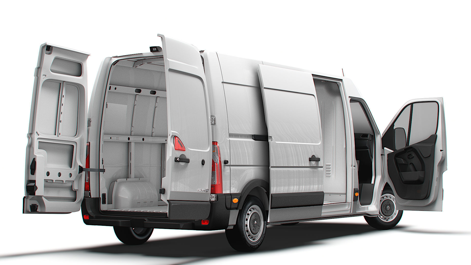 Renault Master Van L3H2 HQInterior 2023 3D model_5